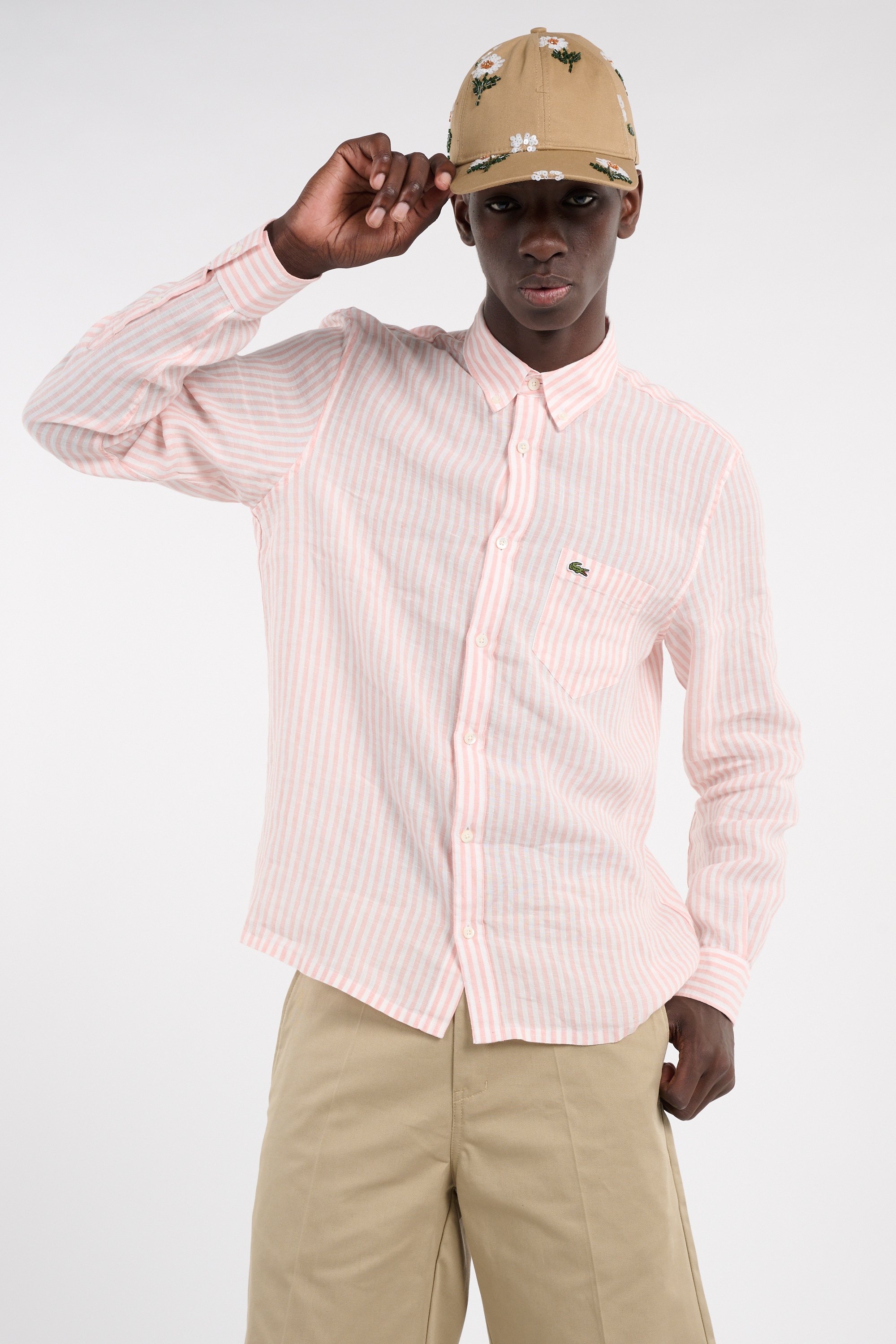 Chemise chemise casual manches lo LACOSTE Multicolore