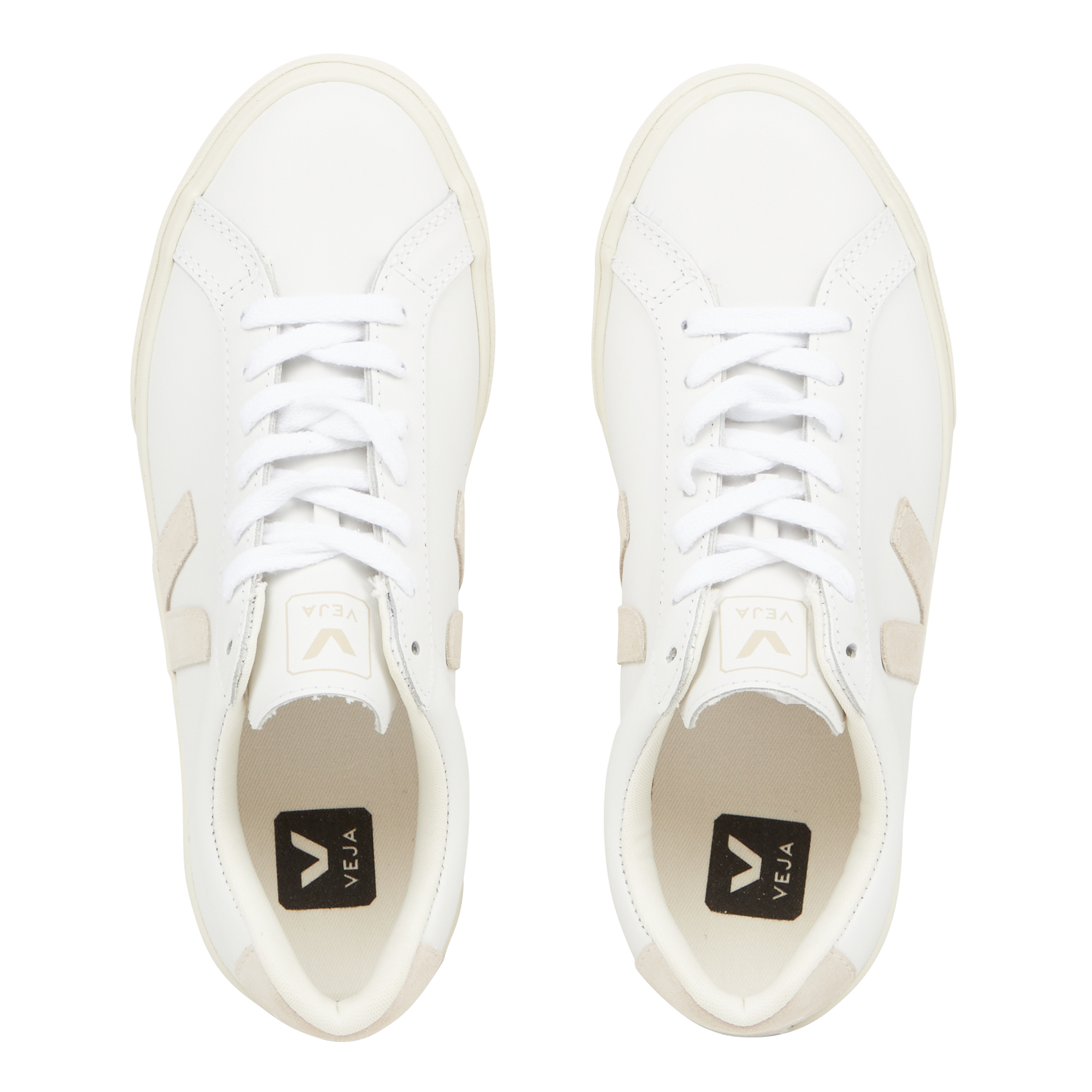 Baskets basses en cuir esplar VEJA Blanc