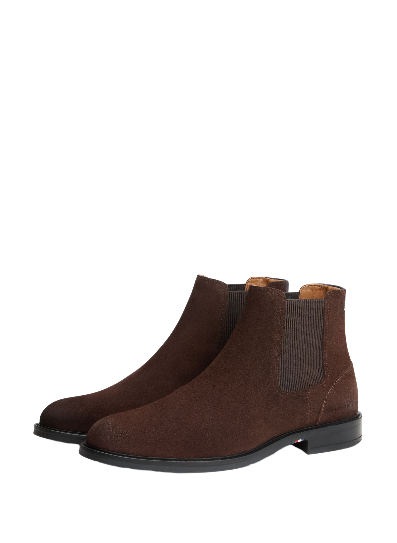 Chelsea-Stiefeletten aus Leder TOMMY HILFIGER Braun