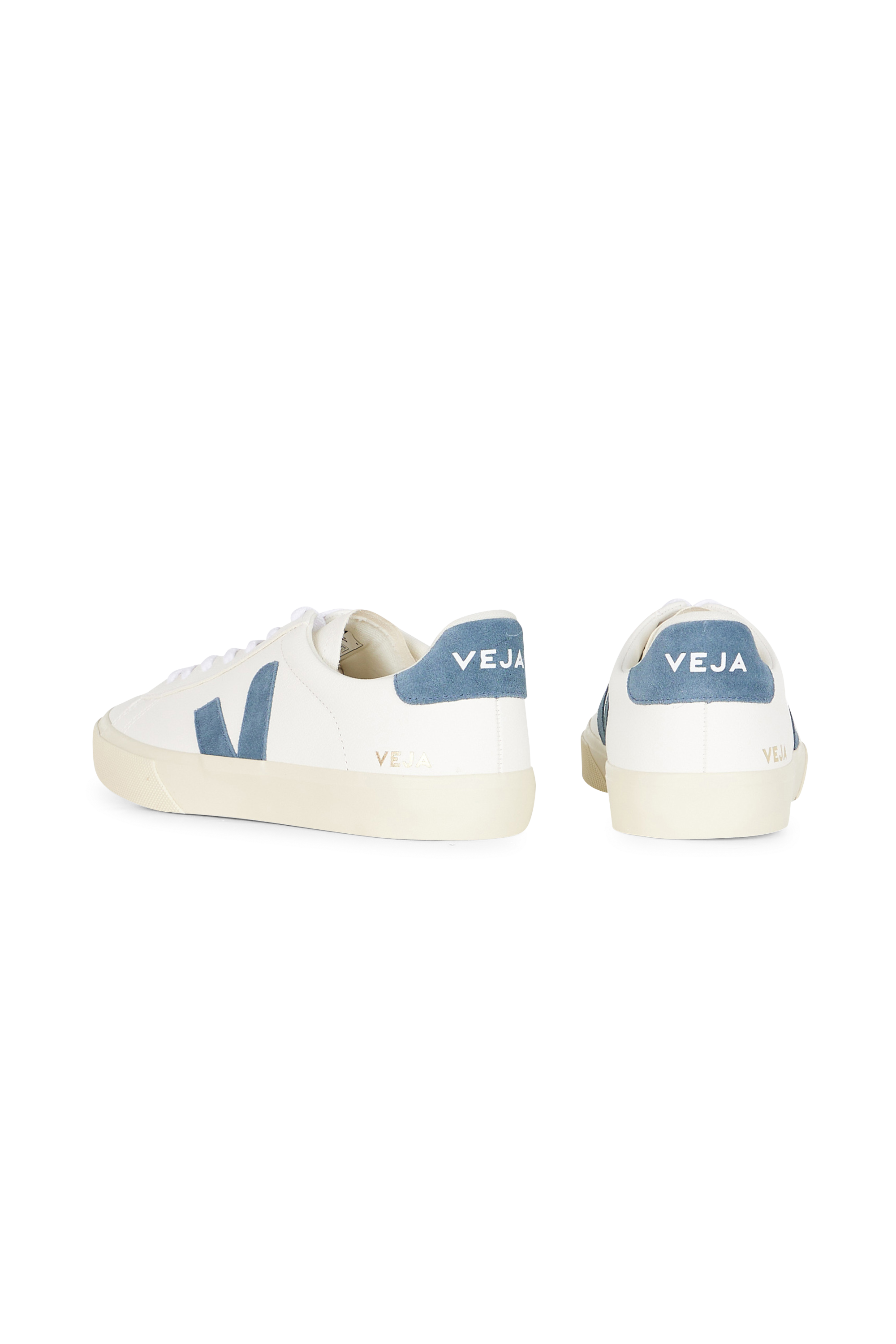 Baskets basses en cuir campo VEJA Blanc