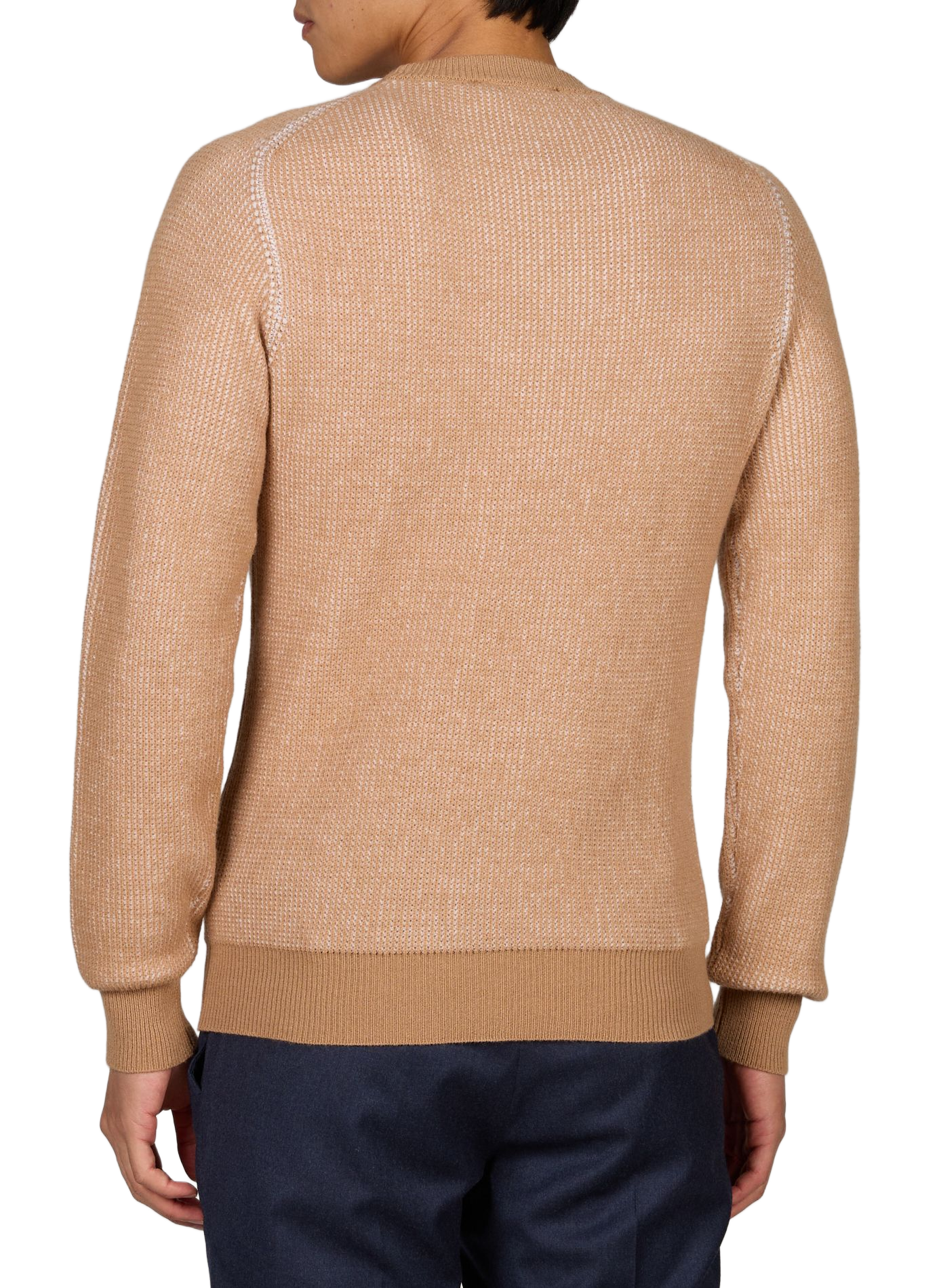 Straight wool and cashmere sweater AURELIEN Beige