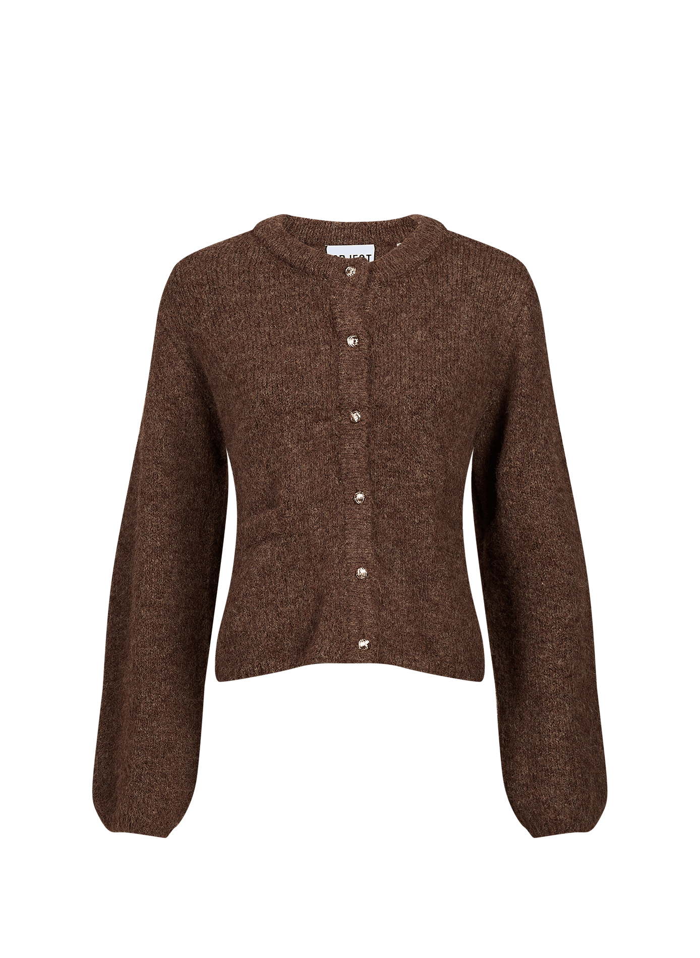 Oversized cardigan OBJECT Brown