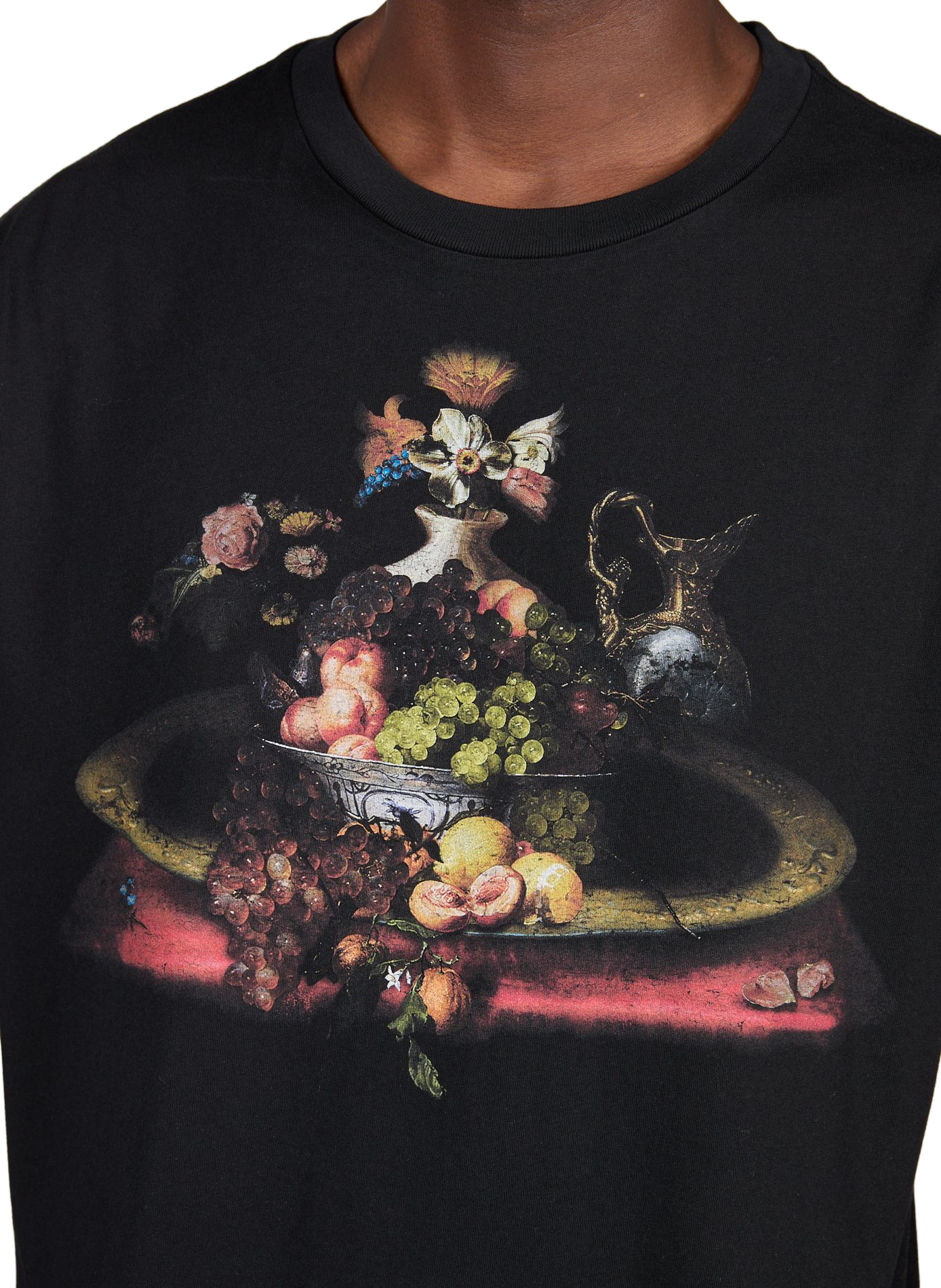 Maglietta stampata diritta in cotone VIVIENNE WESTWOOD Nero