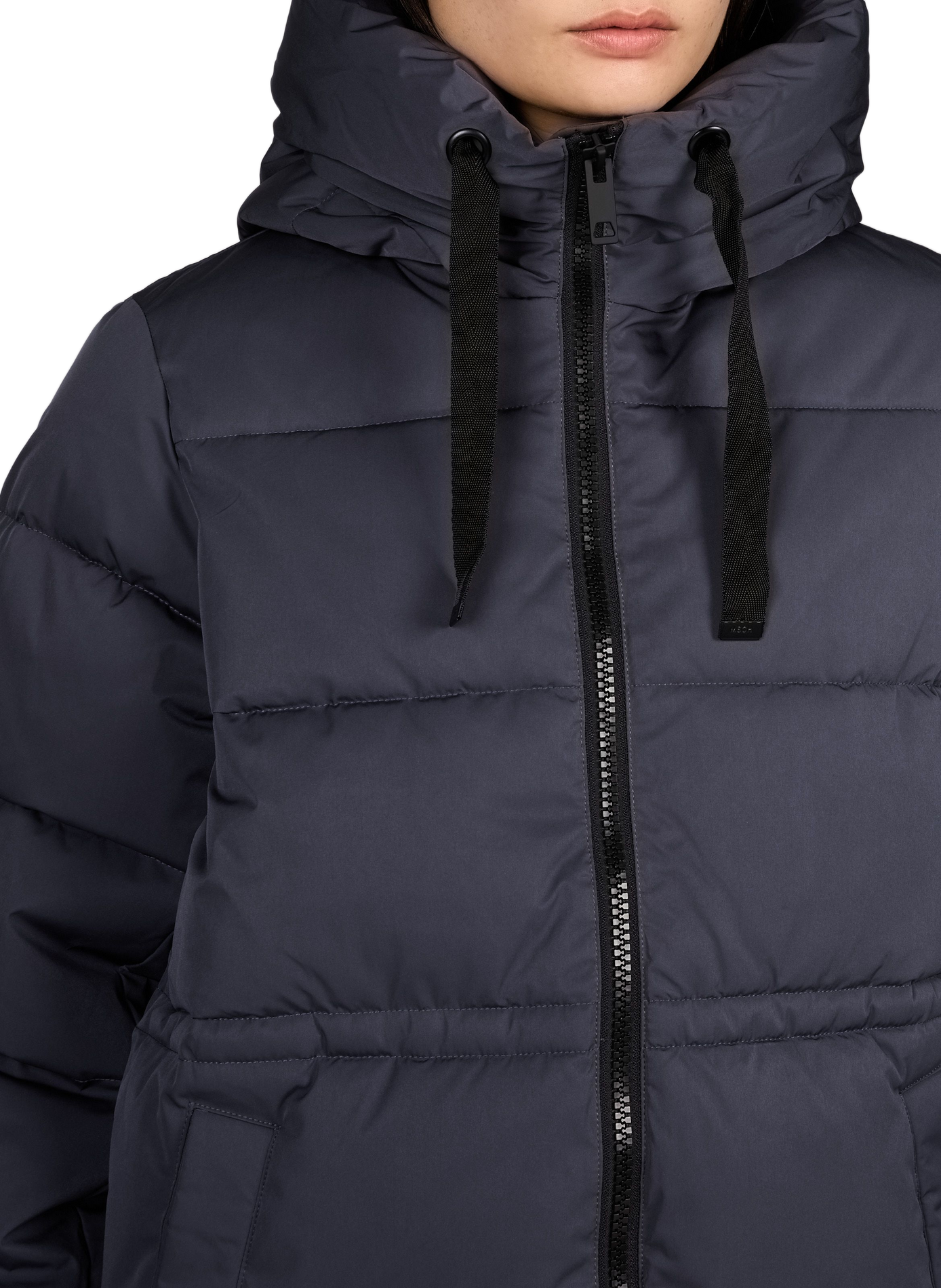 Mola Pavinaria rechte donsjas met capuchon MSCH Blauw