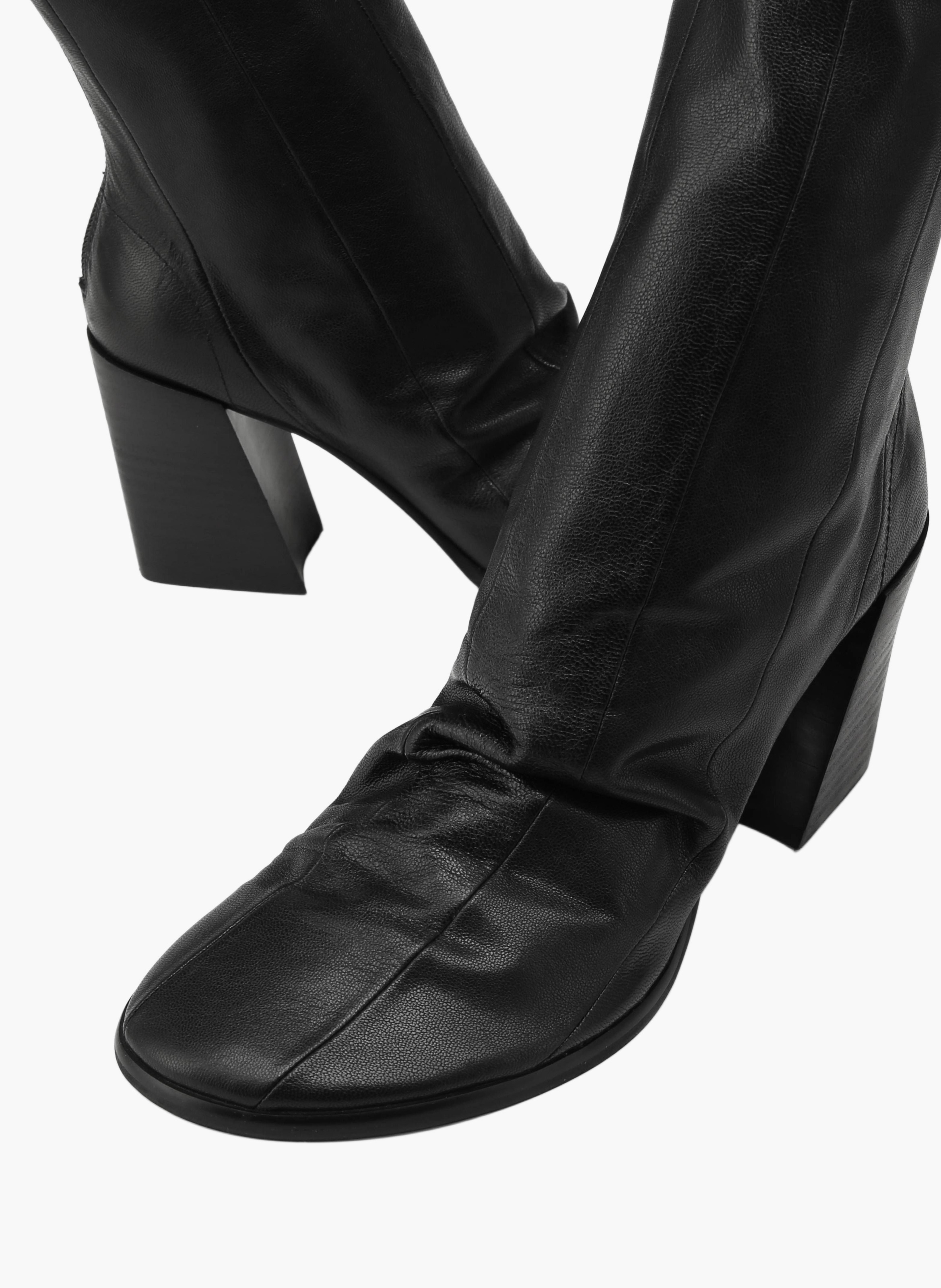 Bottines brandy en cuir NAKED WOLFE Noir
