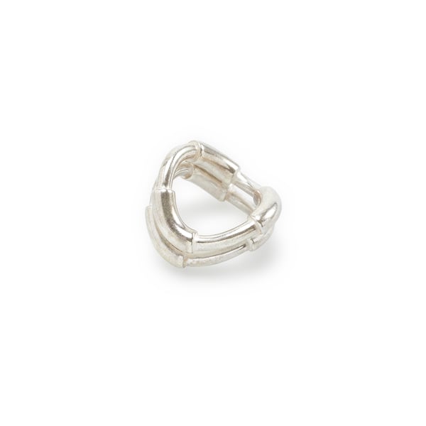 Bague Double Silver Tube en argent