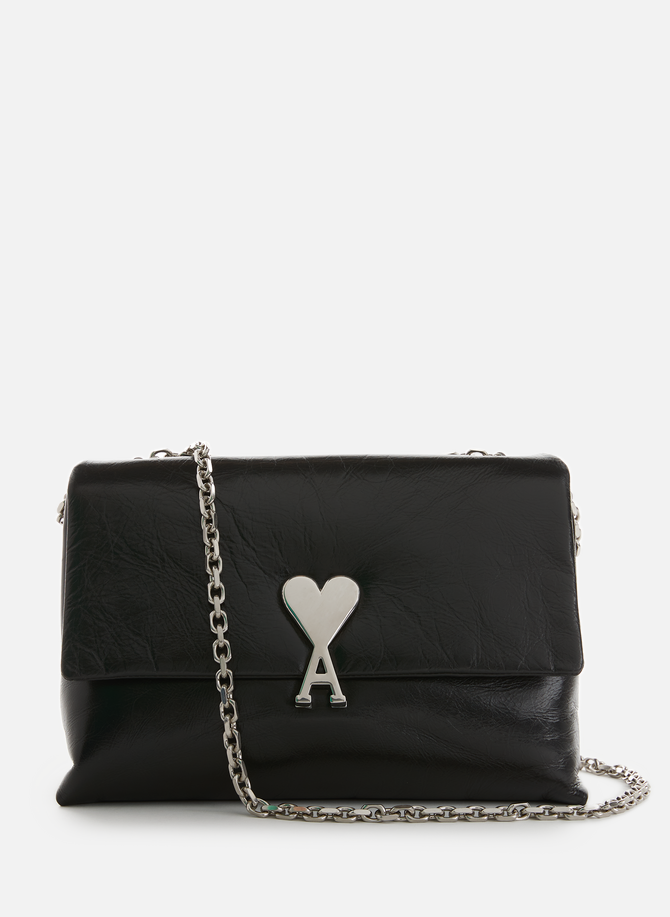 Voulez-vous crushed leather handbag AMI PARIS