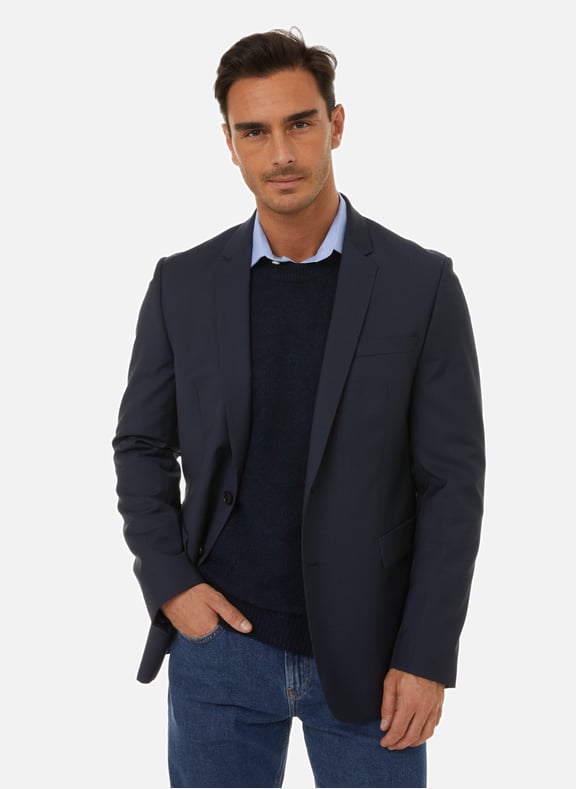 Veste de tailleur en laine Bleu by SAISON 1865 SAISON 1865 Veste de tailleur en laine Bleu