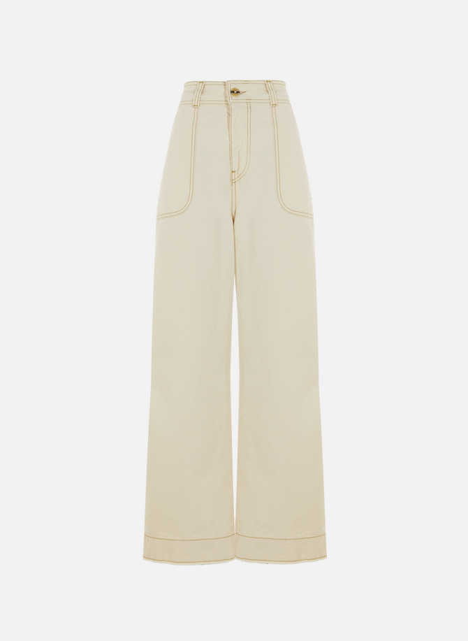 LEON & HARPER wide-leg cotton pants