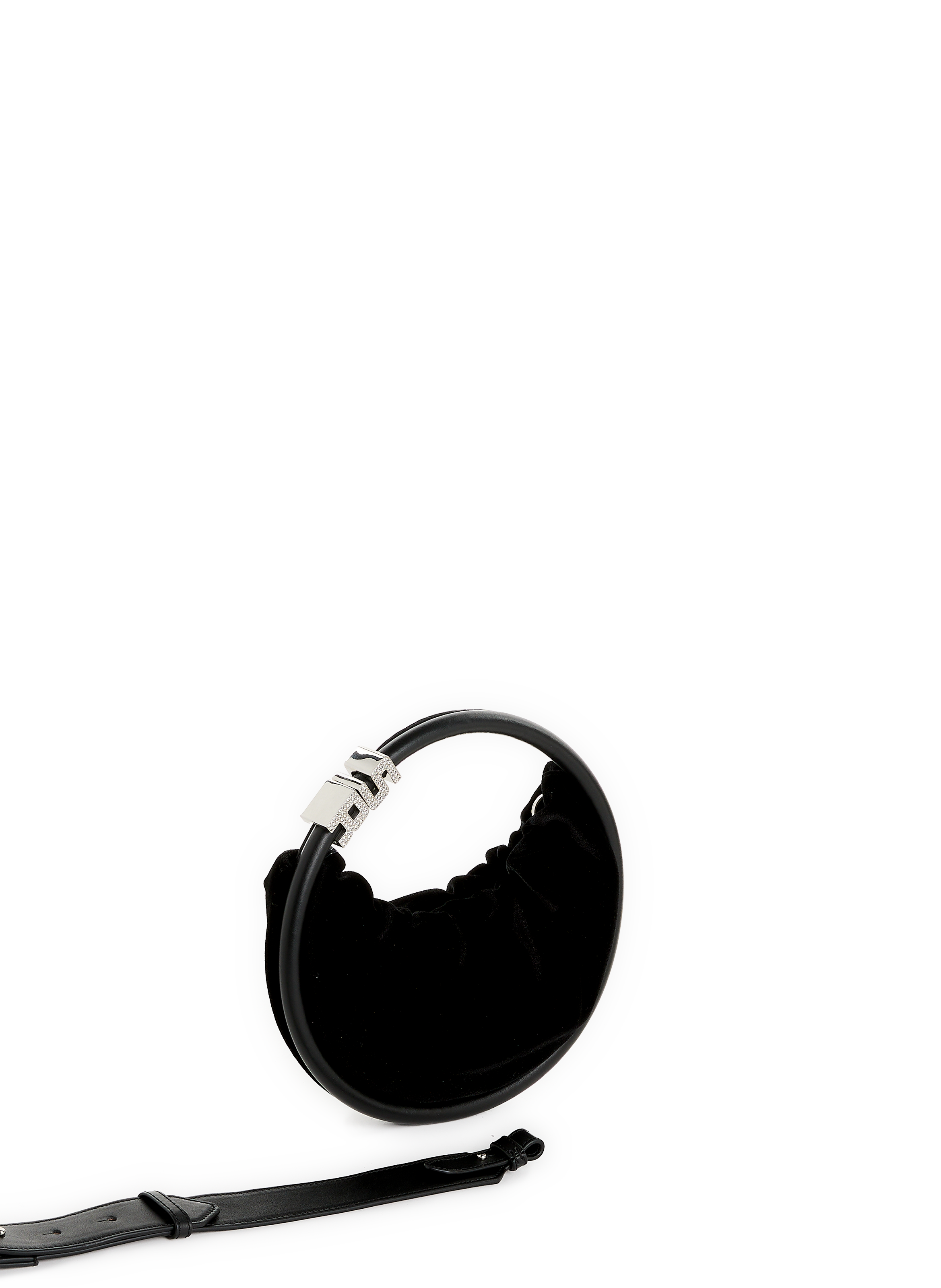 Domino Mini velvet handbag SONIA RYKIEL Black