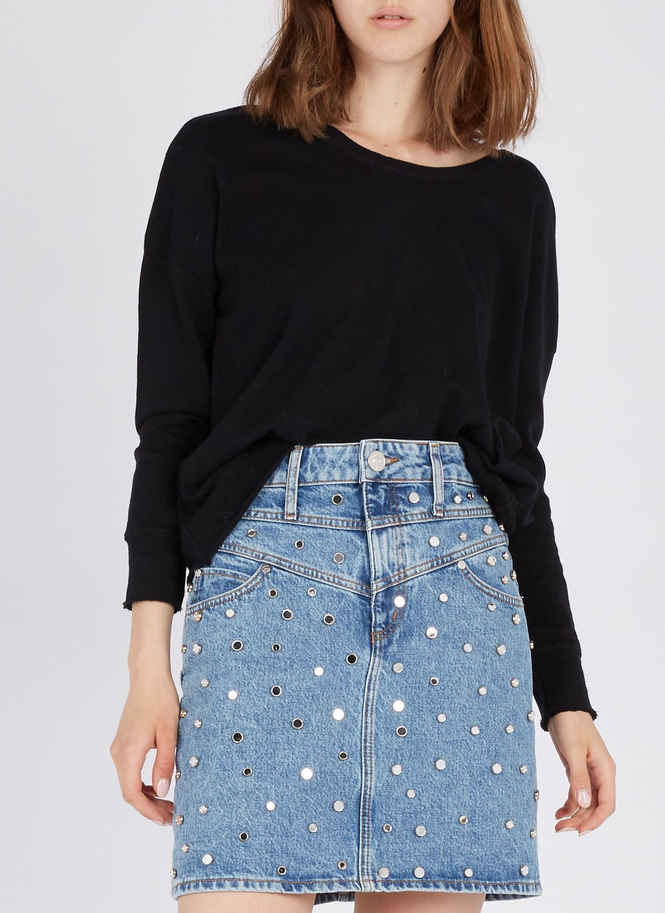 Tee-shirt col bateau en coton sonoma AMERICAN VINTAGE Noir