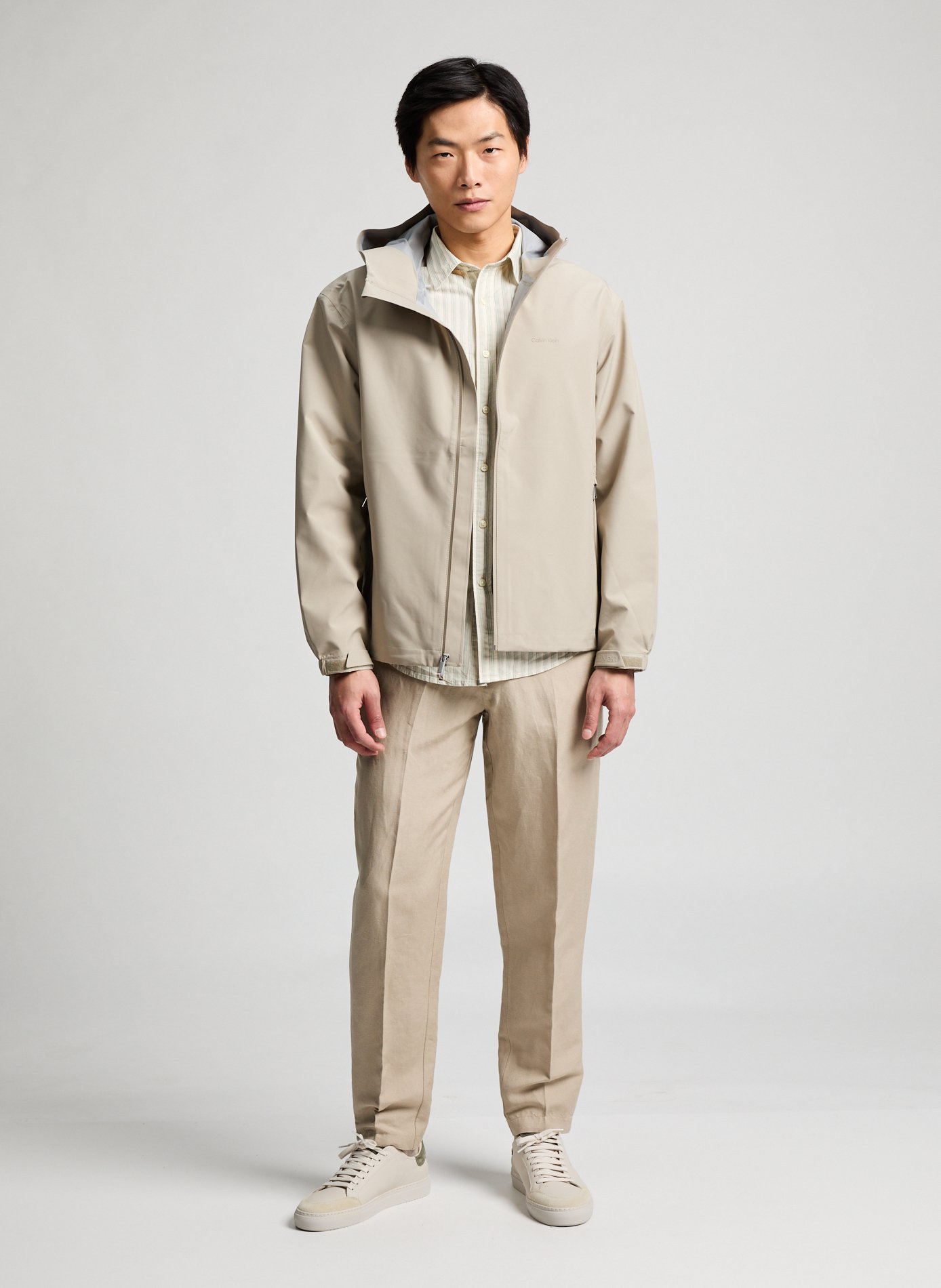 Linen-blend trousers ARMANI EXCHANGE Beige