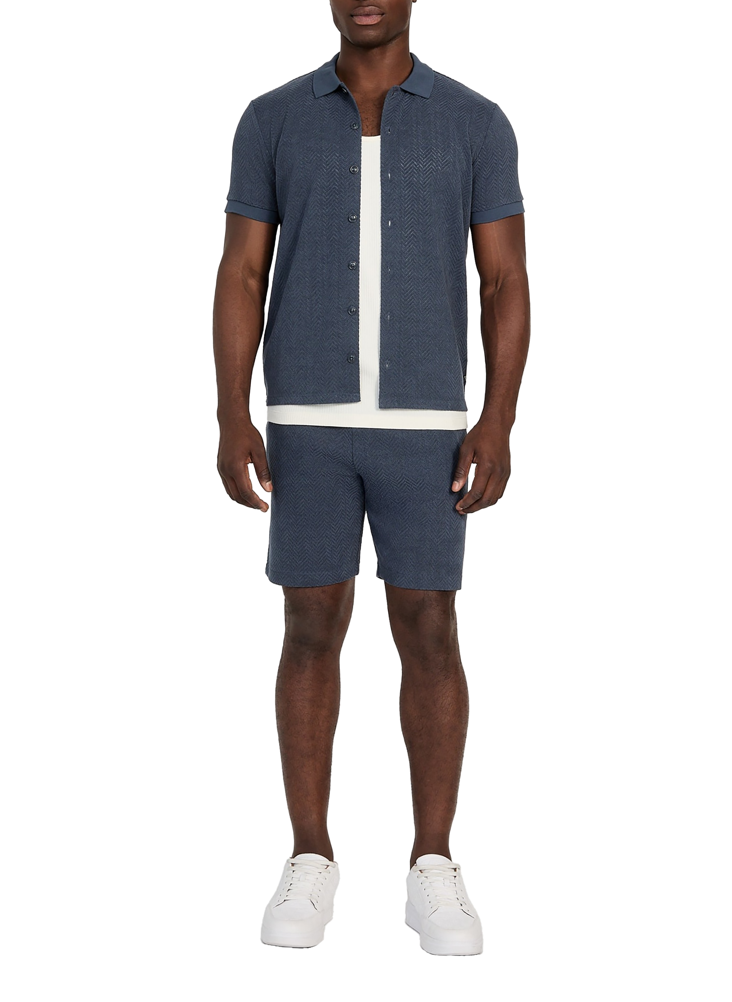 Wool Shirt GUESS Blue