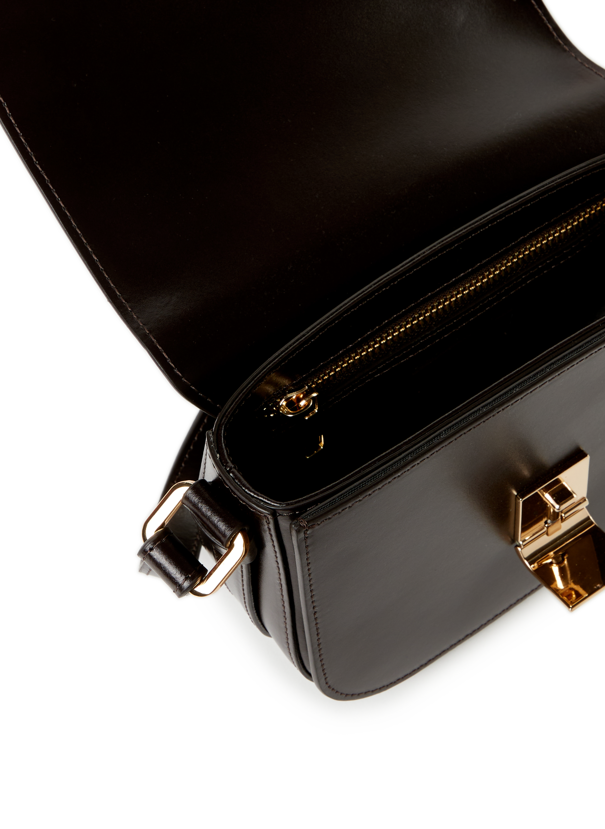 Sac bandoulière en cuir SAISON 1865 Marron