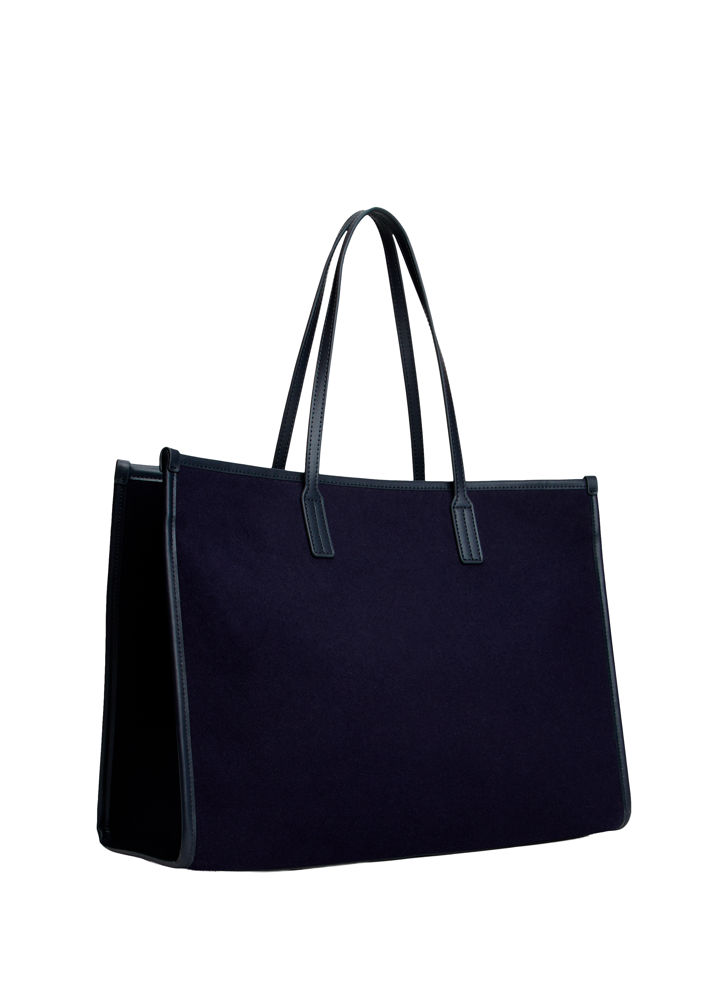 Sac cabas en laine mélangée TOMMY HILFIGER Bleu