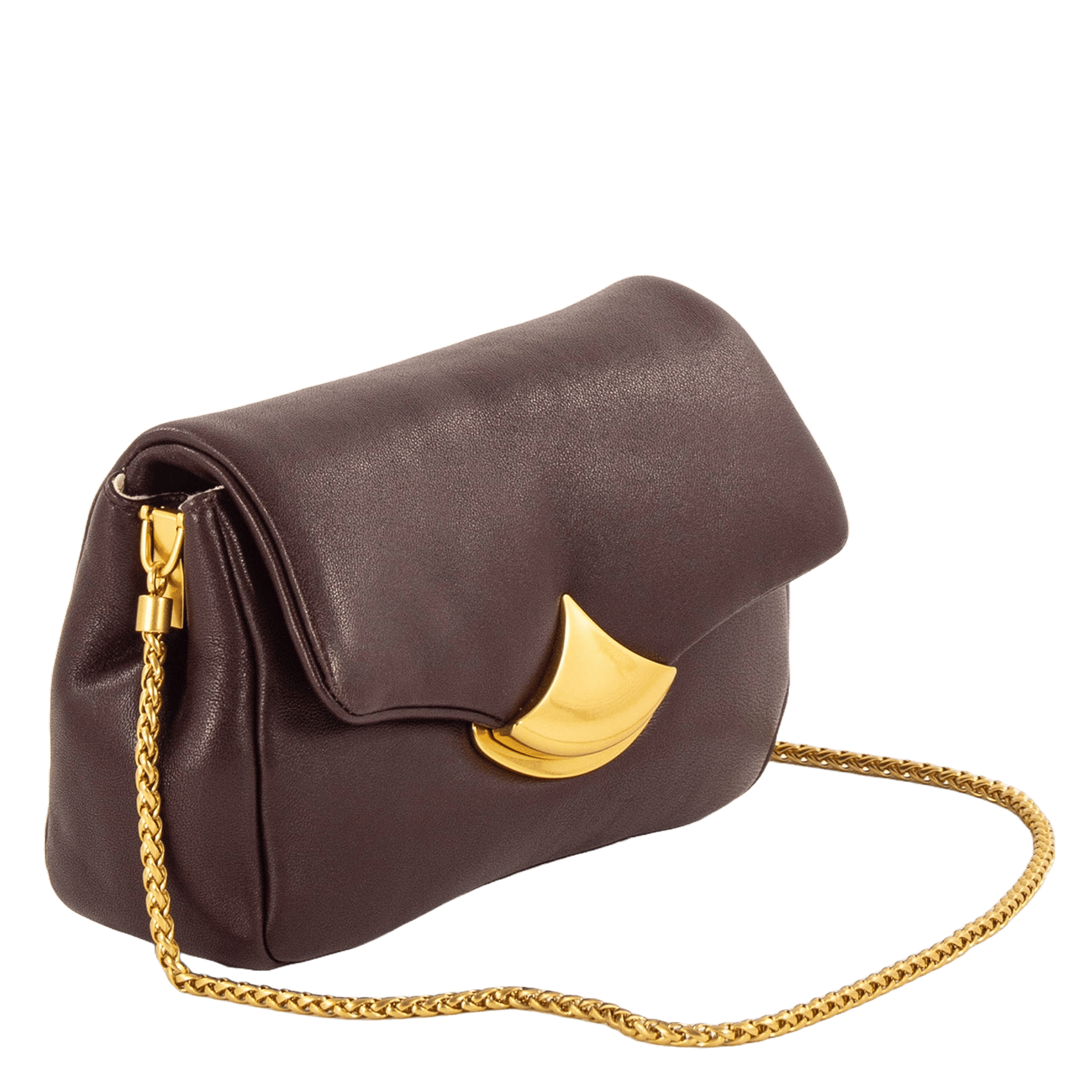 Sac bandoulière en cuir diviluz puffy SESSUN Marron