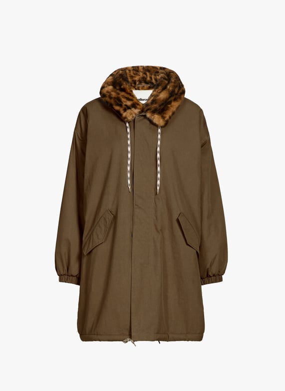 Manteau droit en coton mélangé | Marron by BELLEROSE Manteau droit en coton mélangé Marron