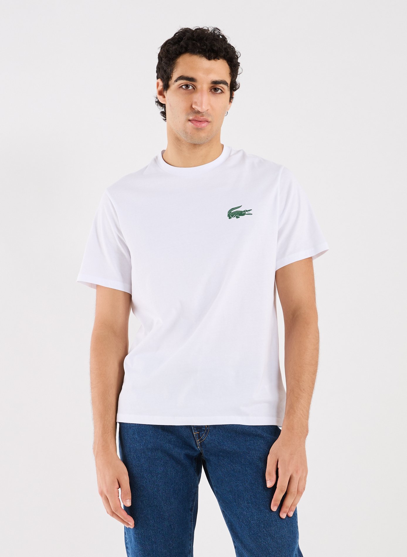 LACOSTE T-shirt en coton Blanc