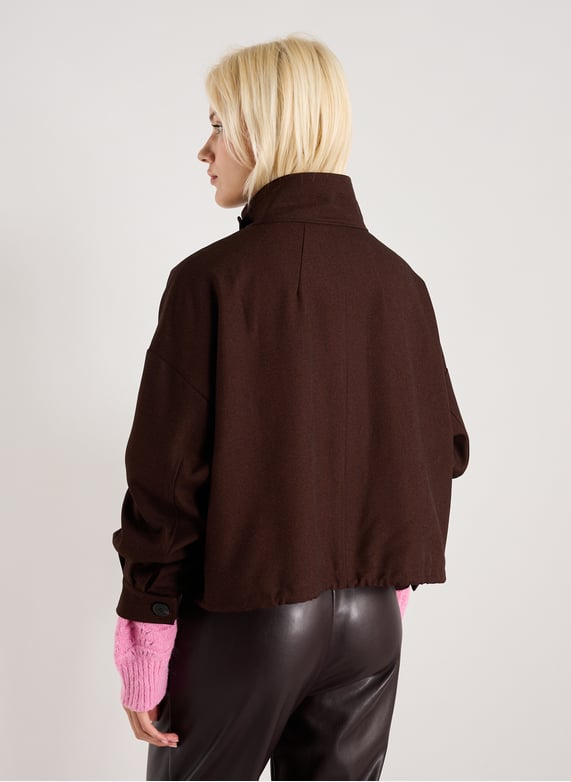 Veste unie oversize | Marron by SUNCOO Veste unie oversize Marron