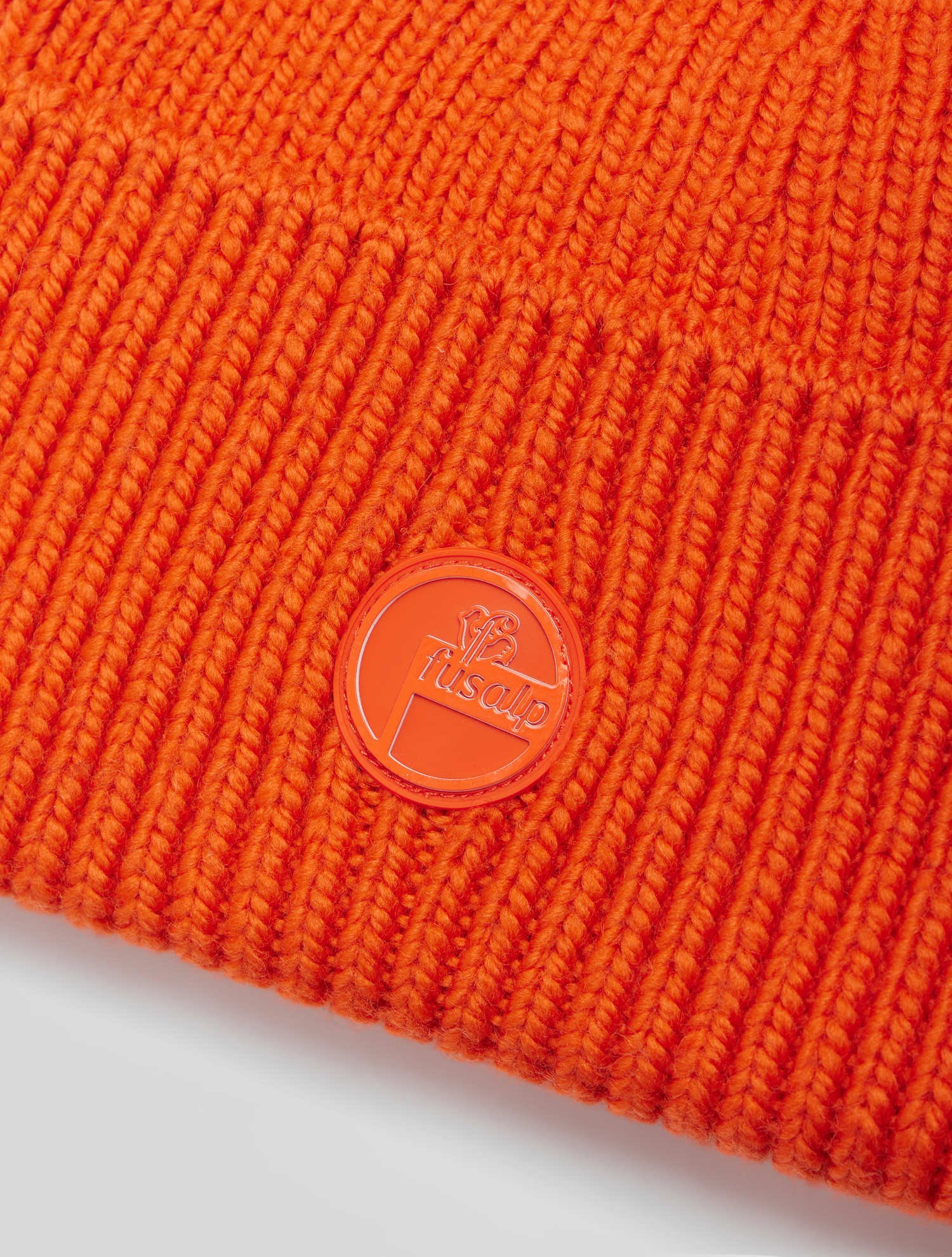 Bonnet knit beanie coupe regular FUSALP Orange