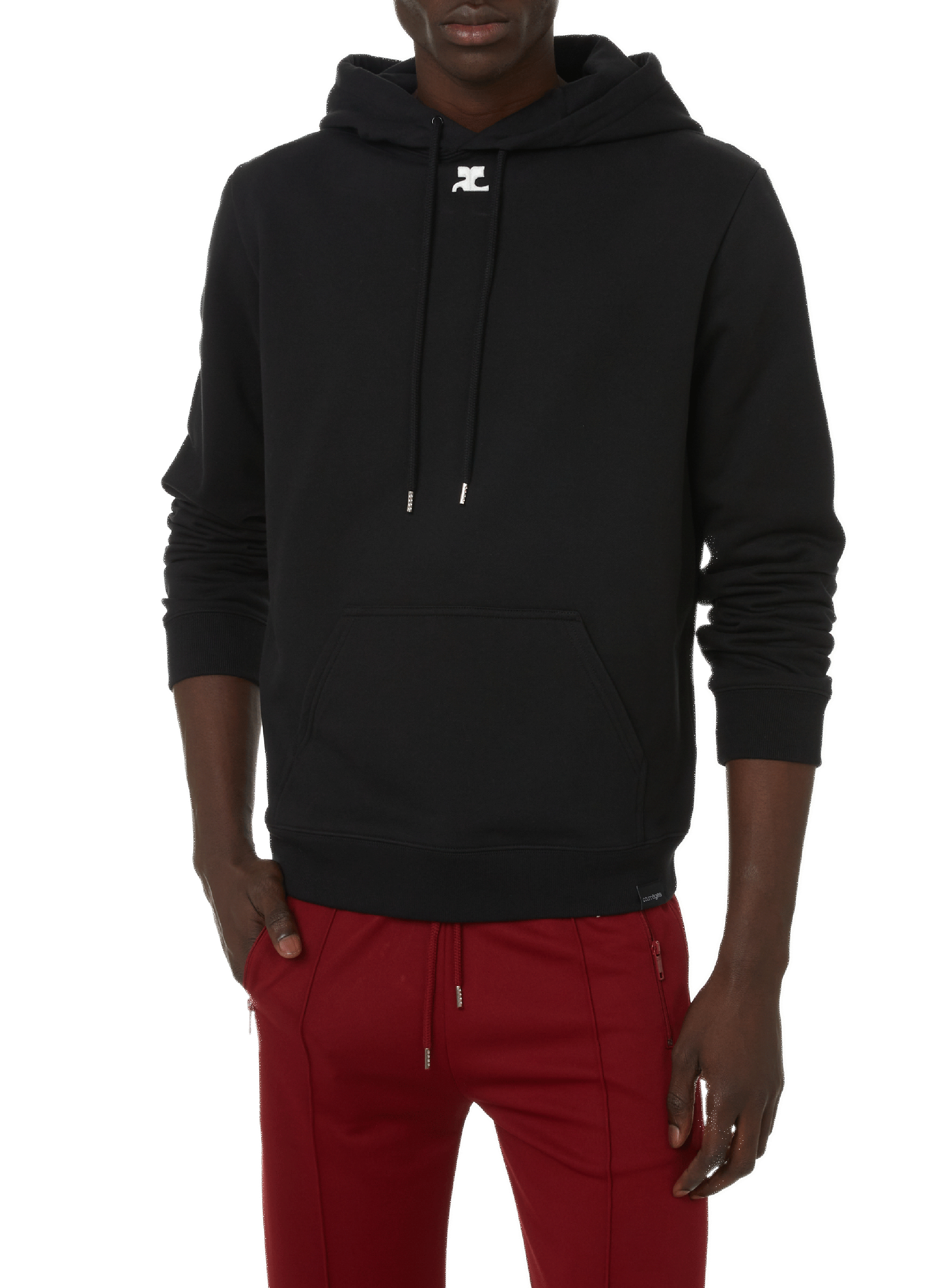 COURRÈGES Organic cotton sweatshirt Black