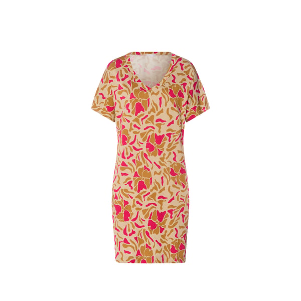 Robe de nuit imprimée en coton mélangé Robe de nuit imprimée en coton mélangé