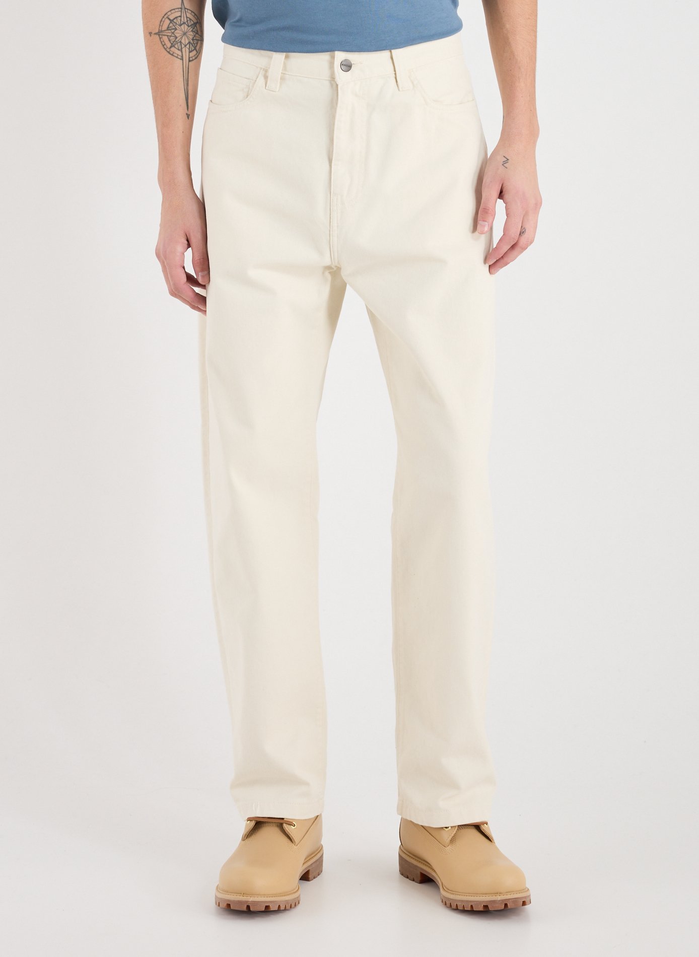 CARHARTT WIP Jean ample en coton Beige