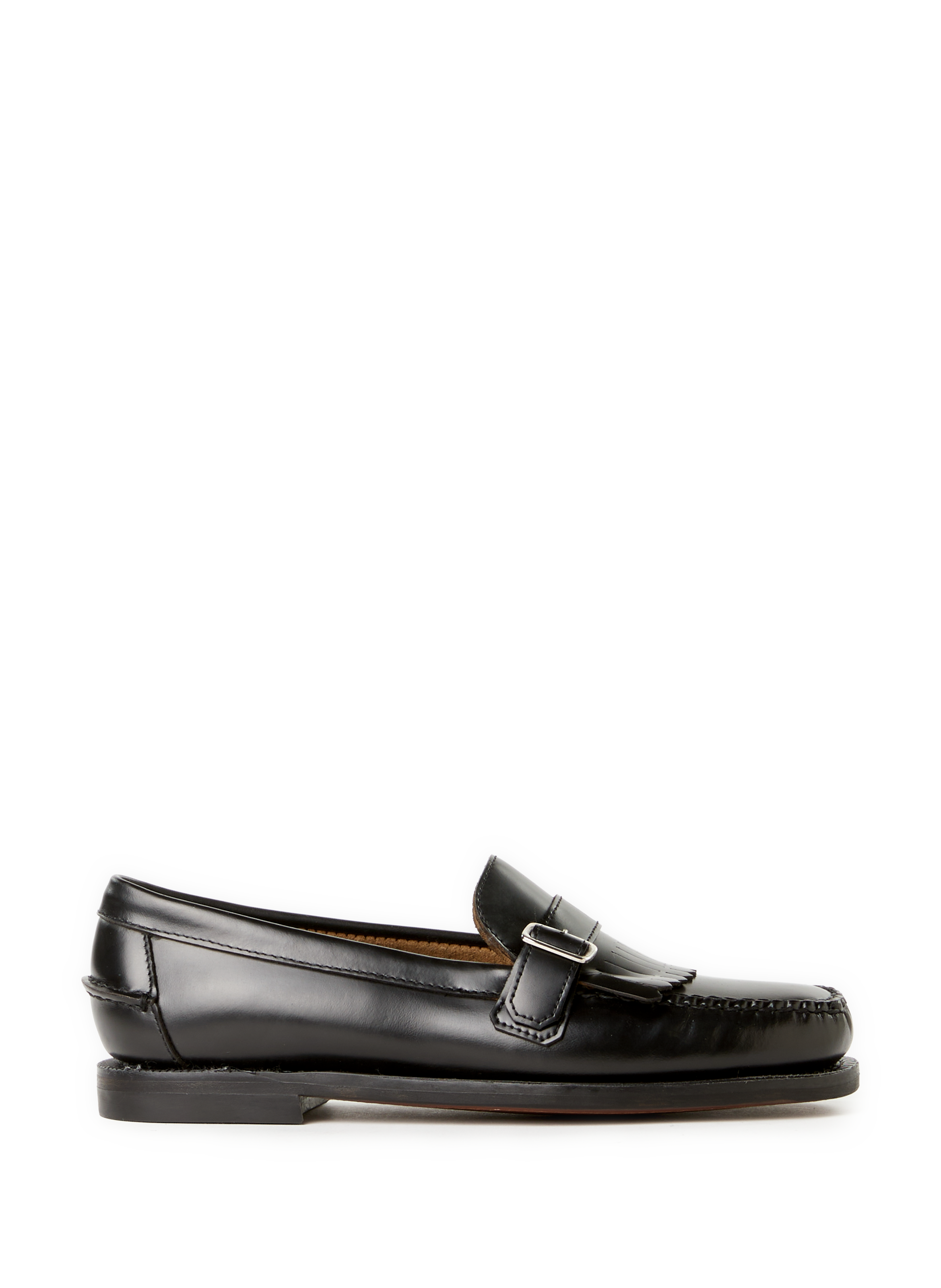 SEBAGO Ales mixed leather moccasins Black