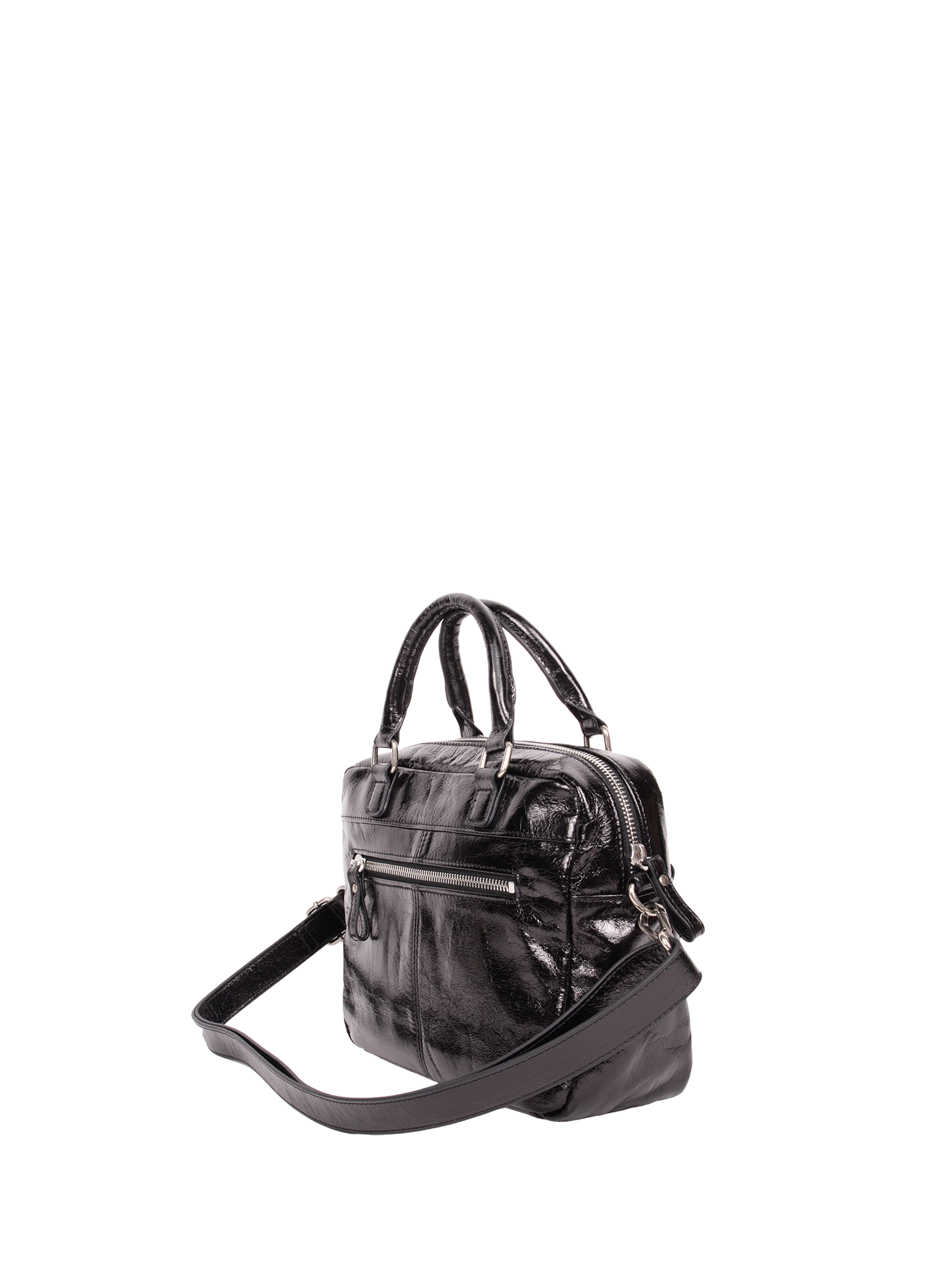 Mini Macy leather bag NAT & NIN Black