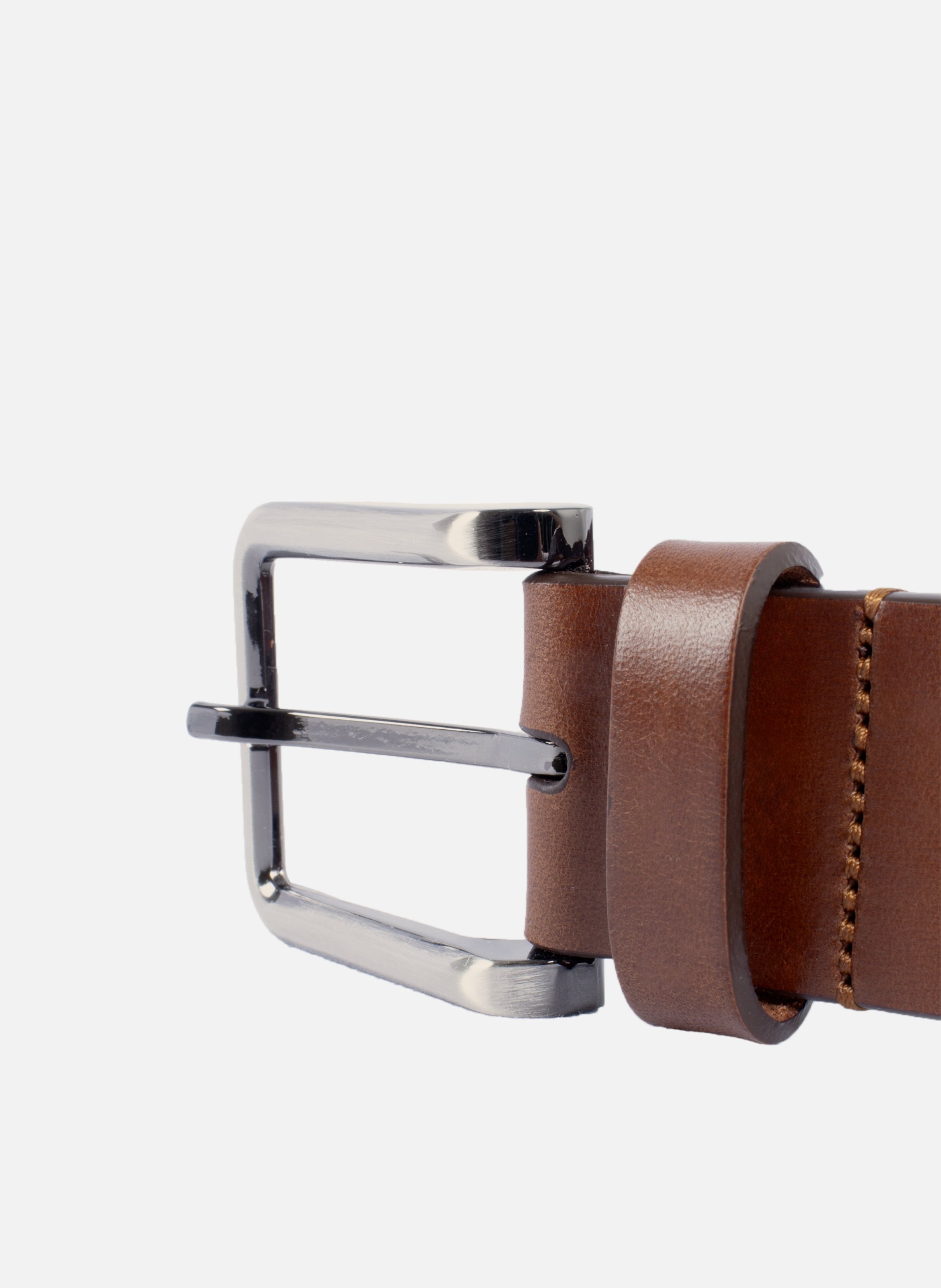 Ceinture nice cuir lisse marron JULES & JENN Marron