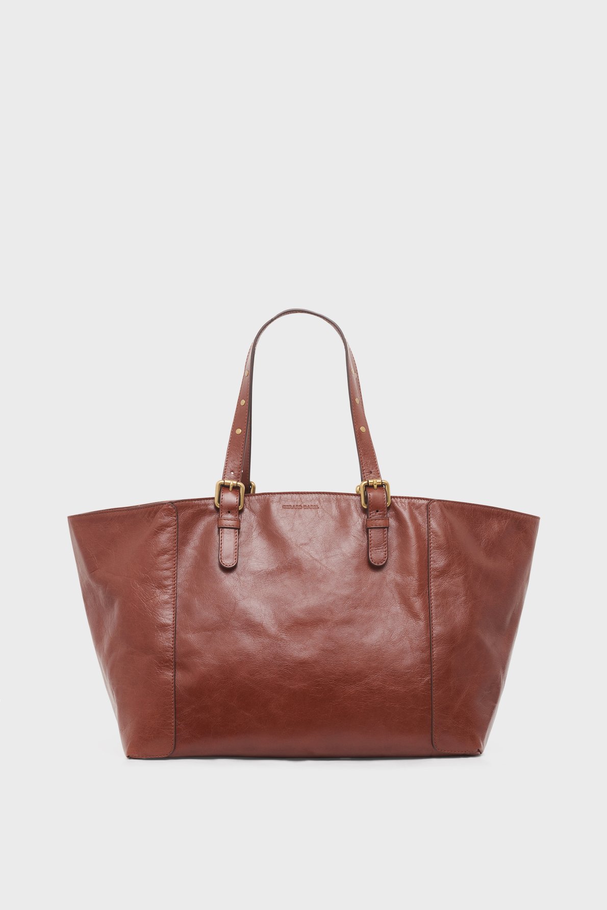 Cabas en cuir effet froissé - simple bag GERARD DAREL Marron