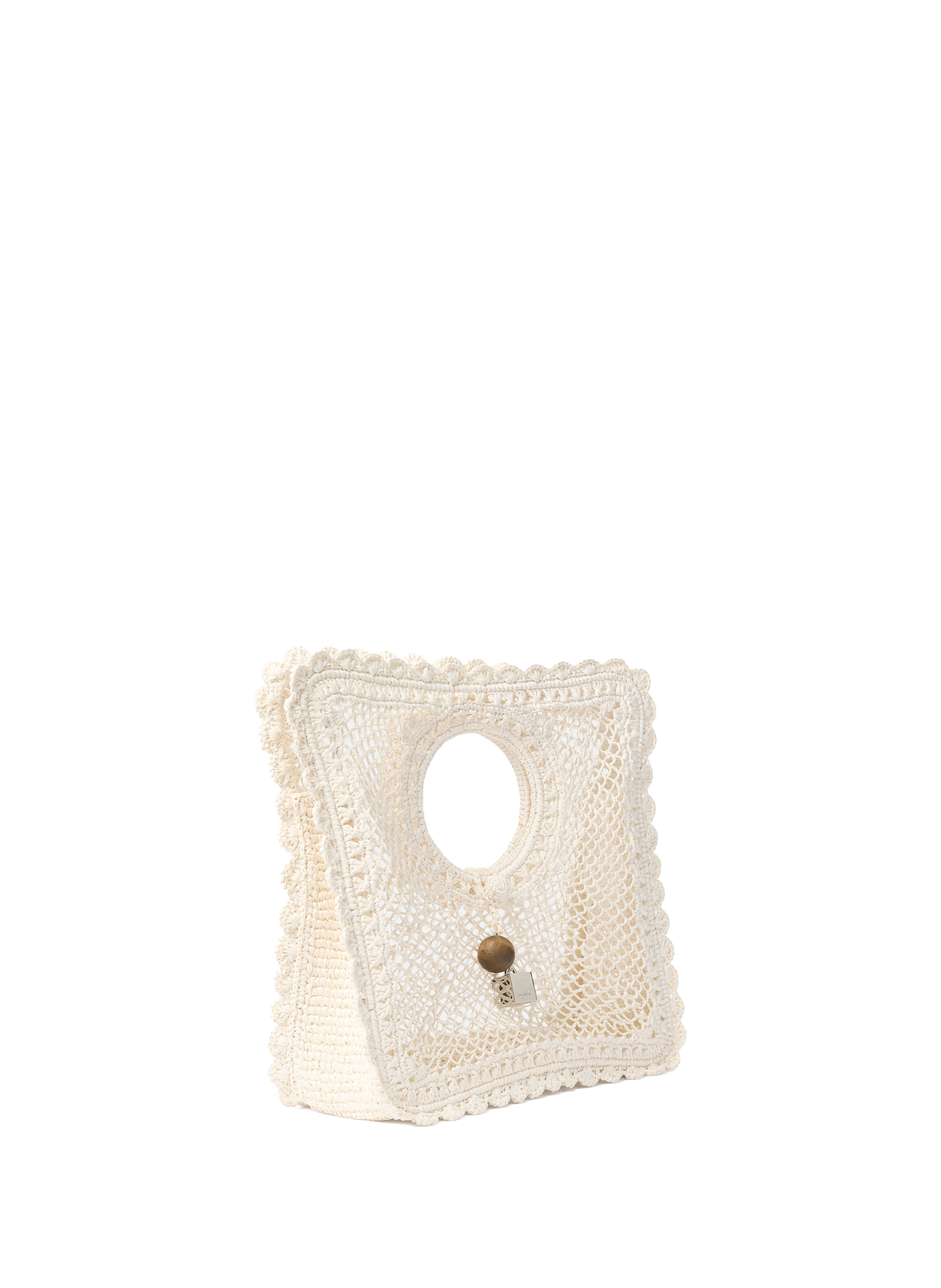 Handbag The Petite Carre Spiaggia JACQUEMUS White