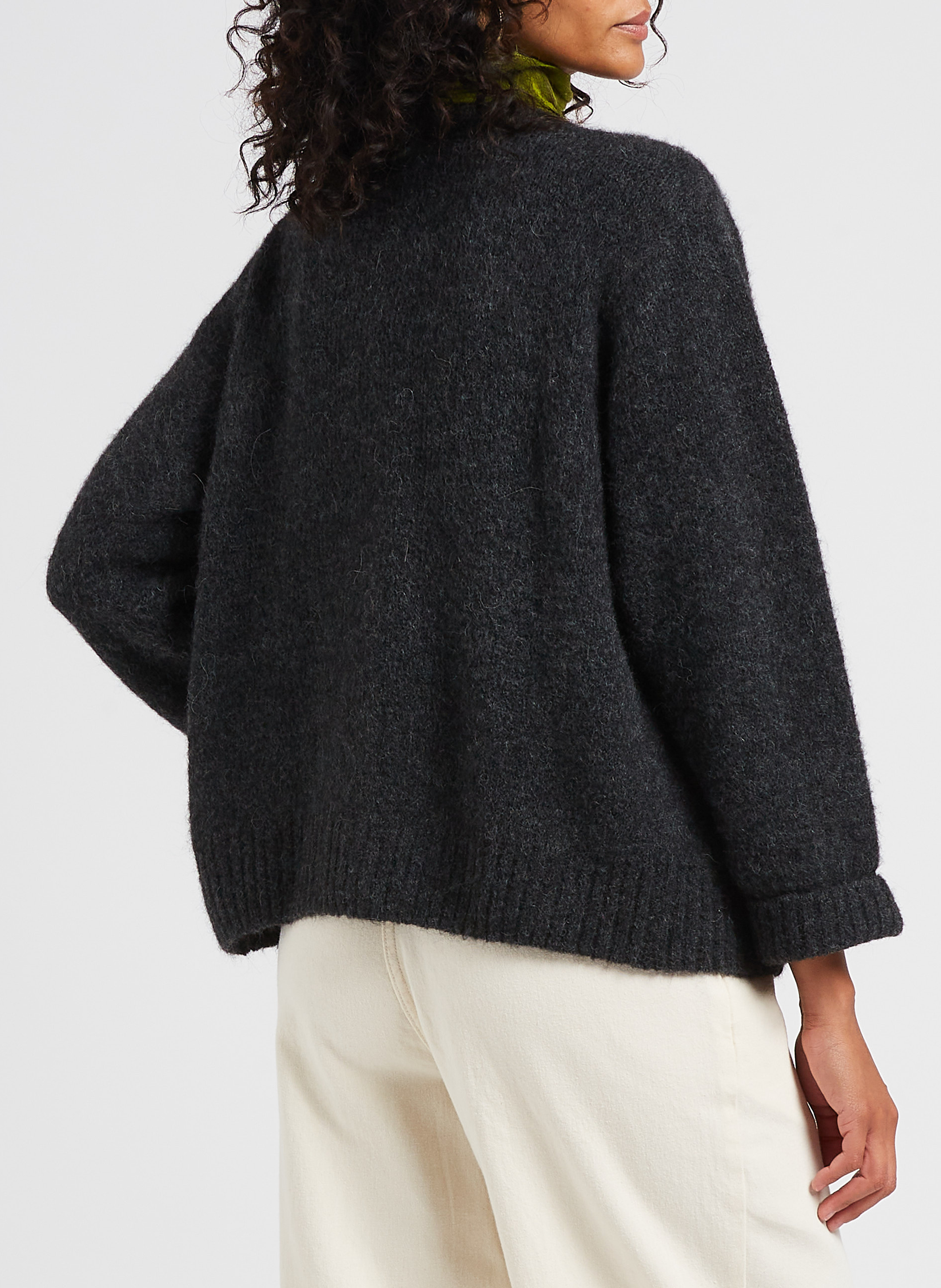 Gilet col v ample east AMERICAN VINTAGE Gris