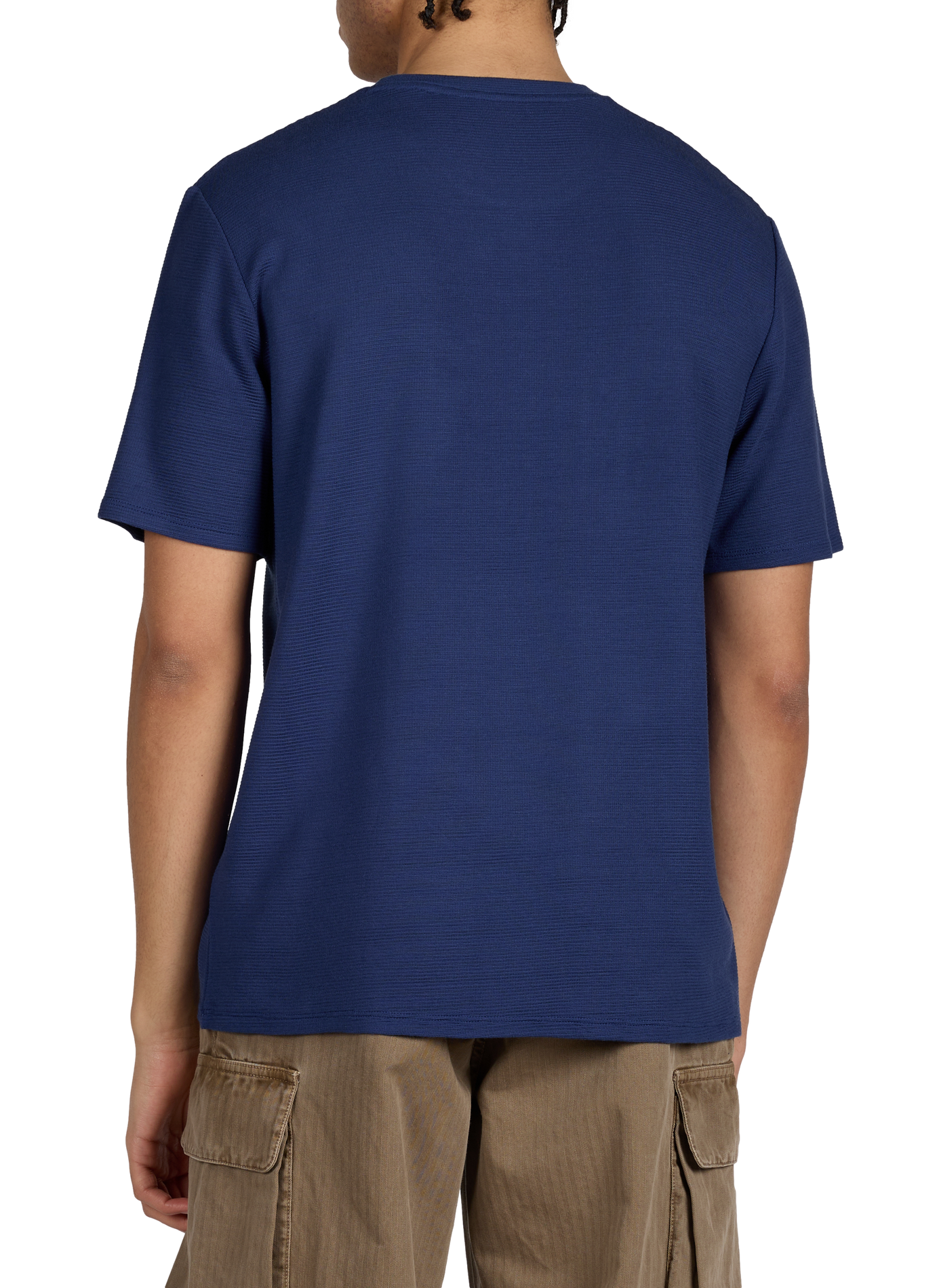 T-shirt à manches courtes et col rond BOSS Bleu