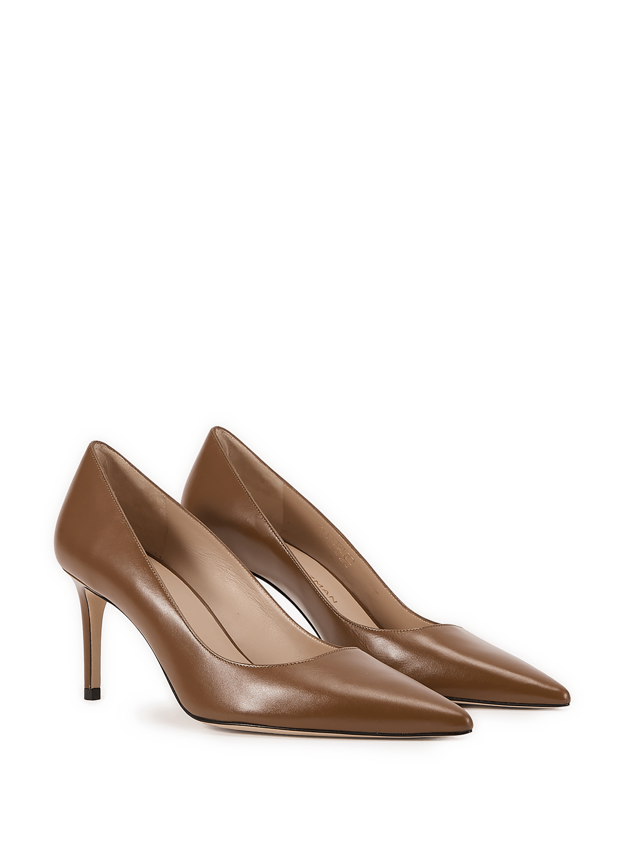 Stuart Power 75 matte leather pump STUART WEITZMAN Brown