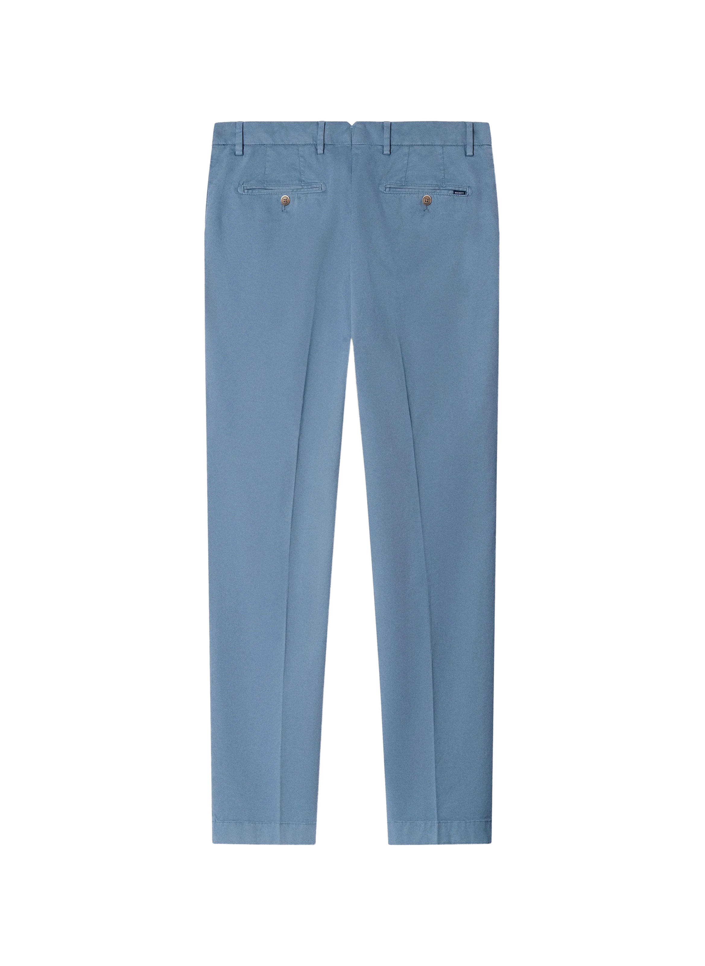 Cotton blend chino trousers  HACKETT Blue