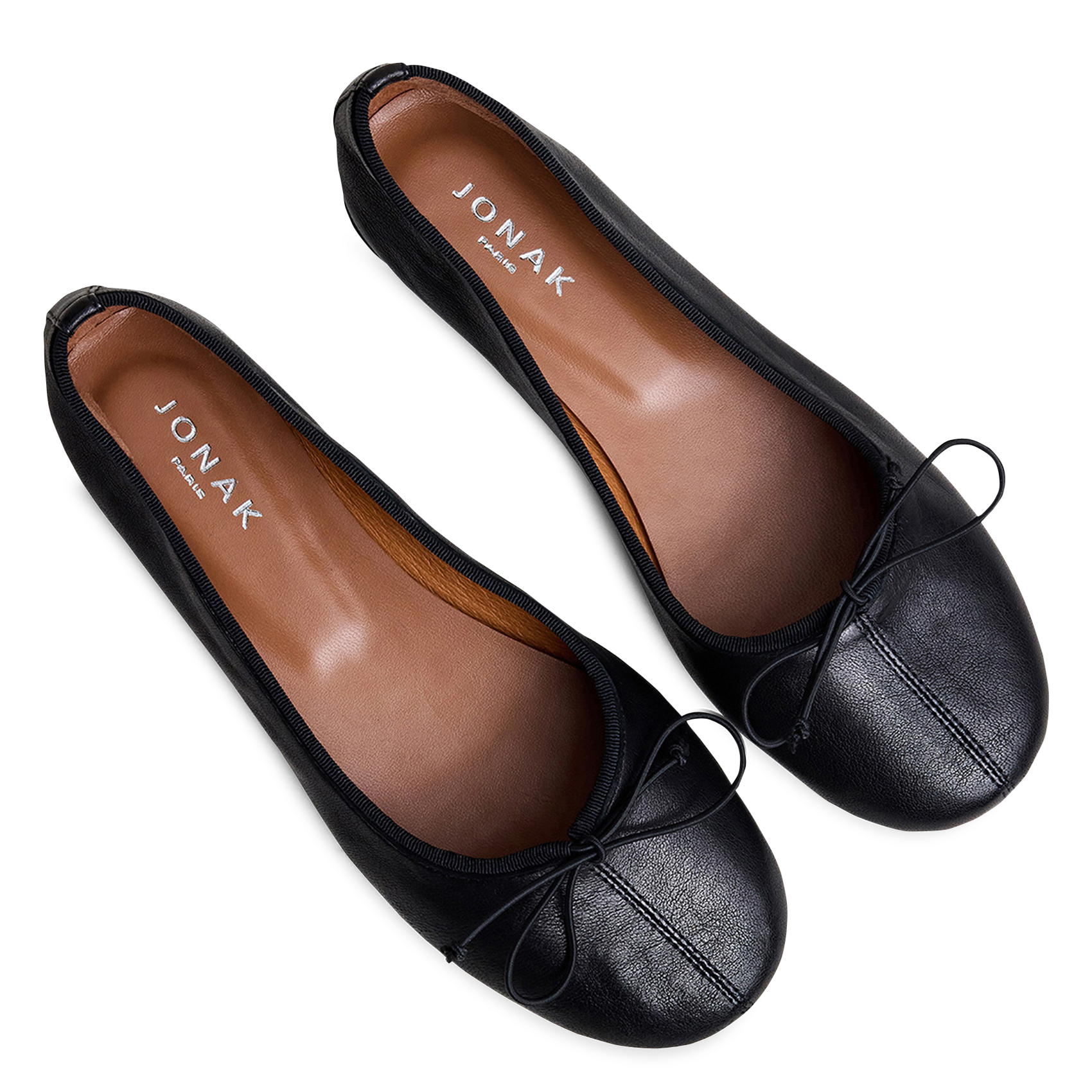 Ballerines en cuir dallette JONAK Blanc