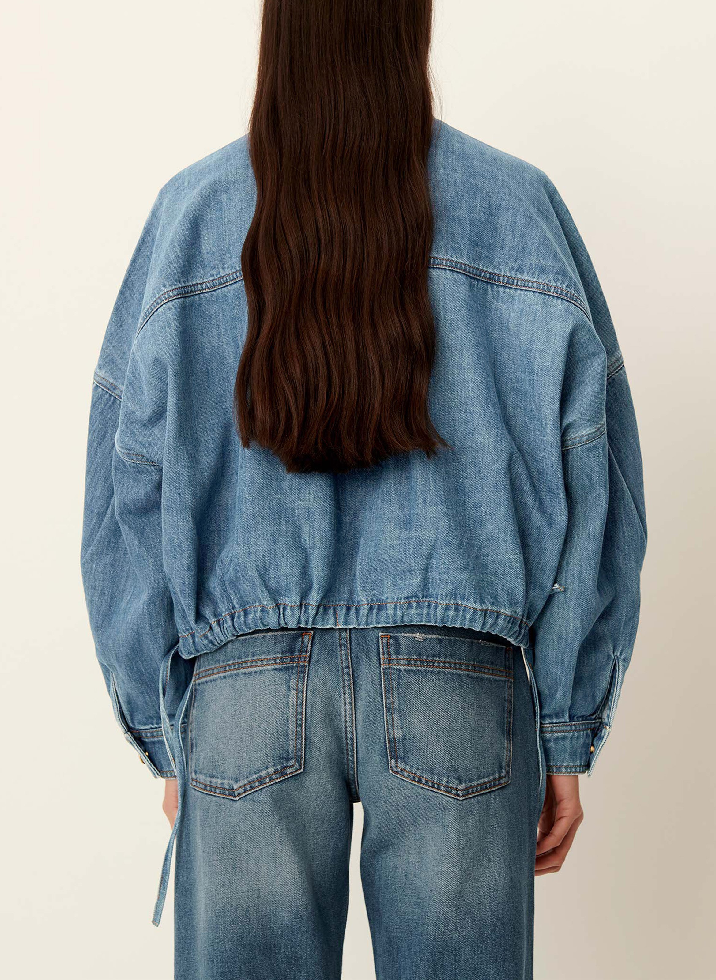 Veste col classique en coton cazanim SESSUN Bleu