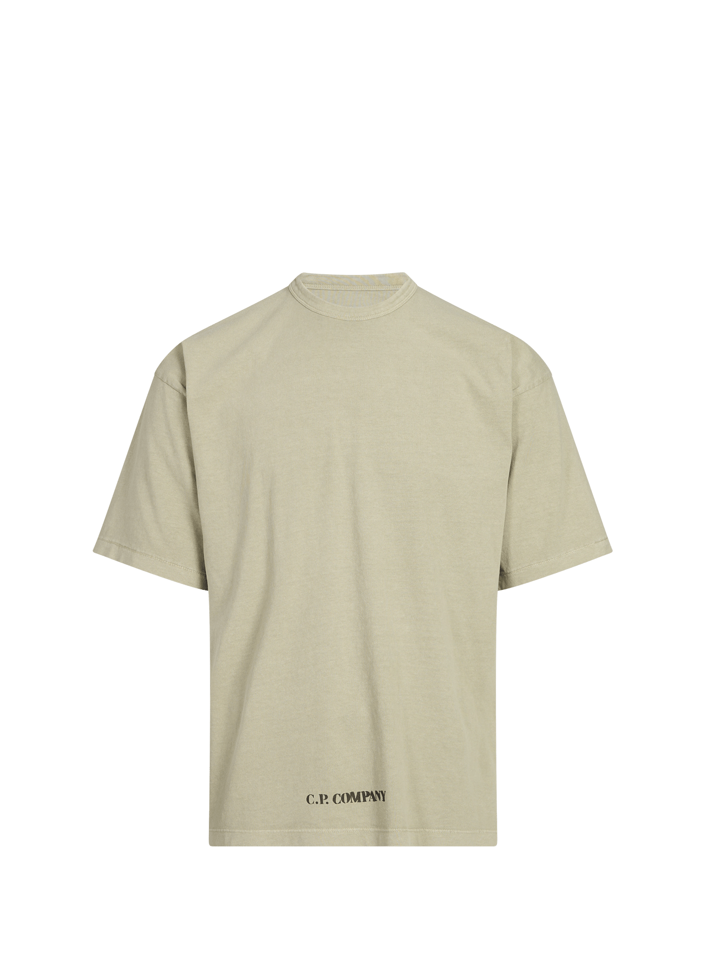 T-shirt imprimé en coton CP COMPANY Vert
