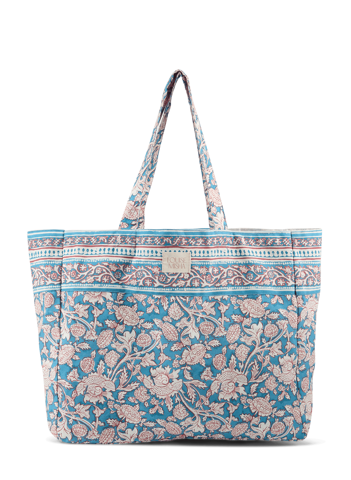 Tote Bag Beverly imprimé en coton LOUISE MISHA Multicolore