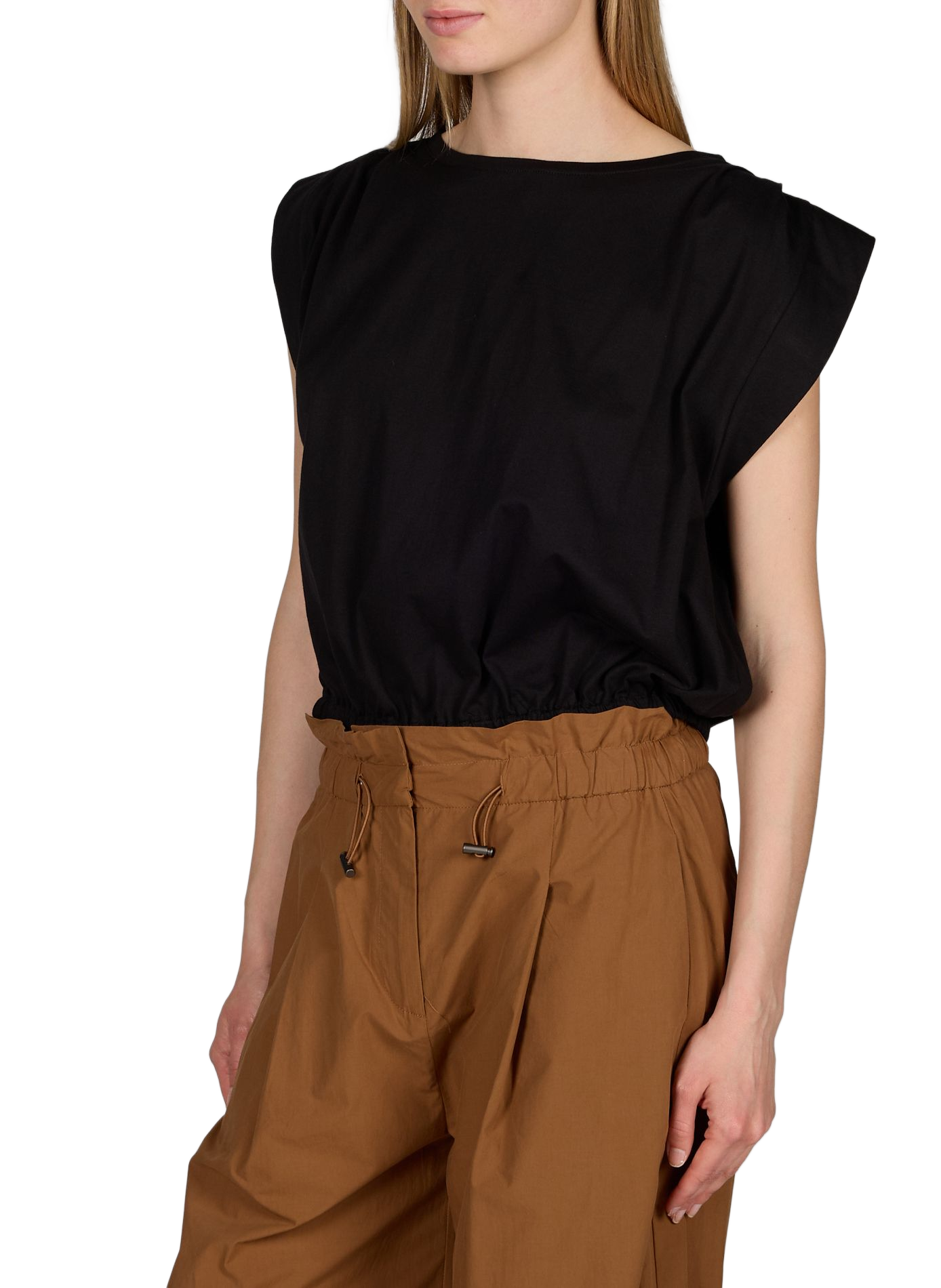 T-shirt court Marcha en coton SUNCOO Noir