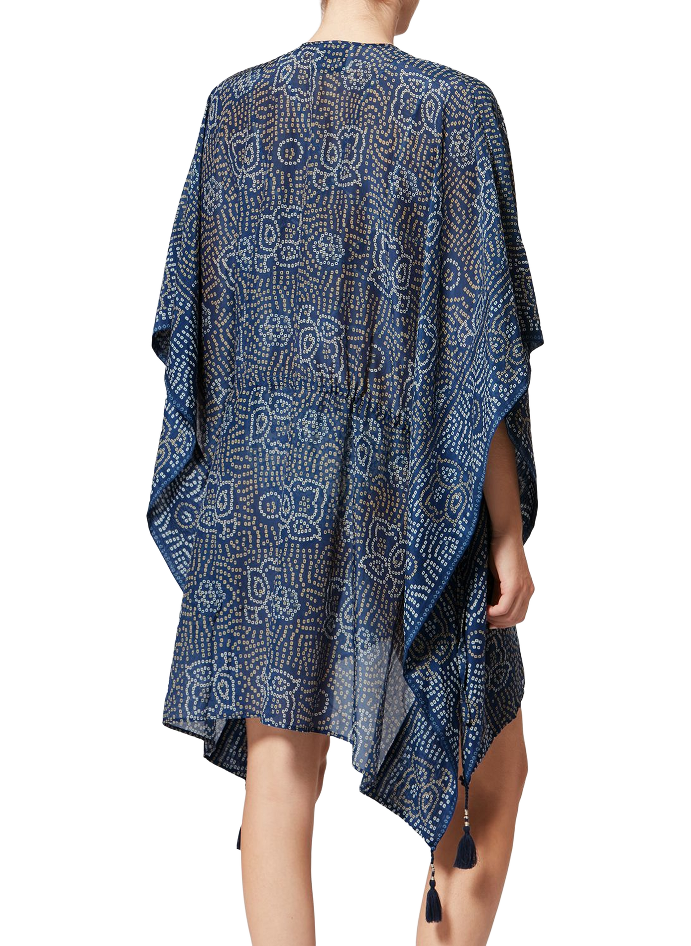 Loreliz cotton and silk printed kaftan ISABEL MARANT Blue