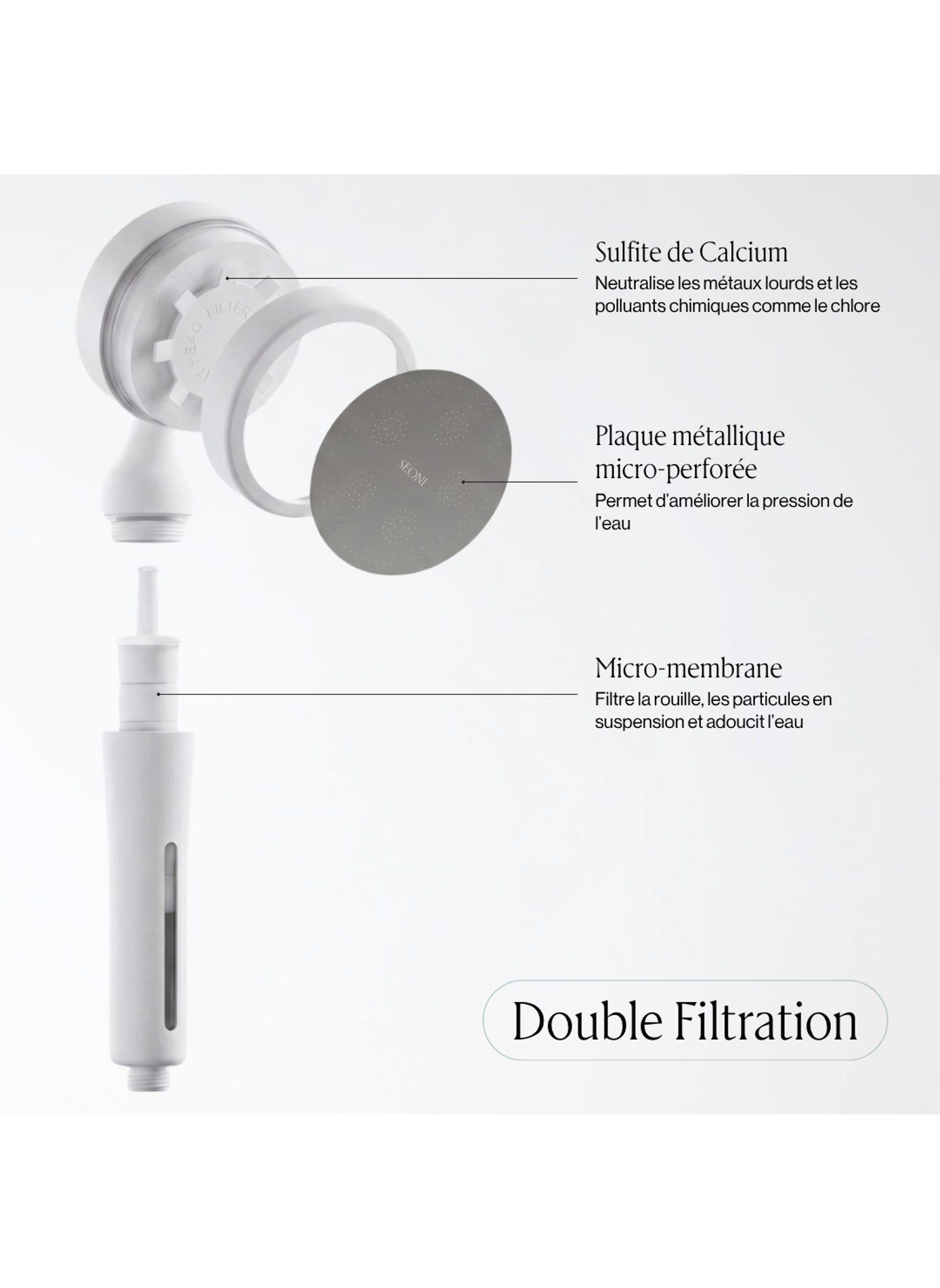 Filtered Shower Head SEONI Rose