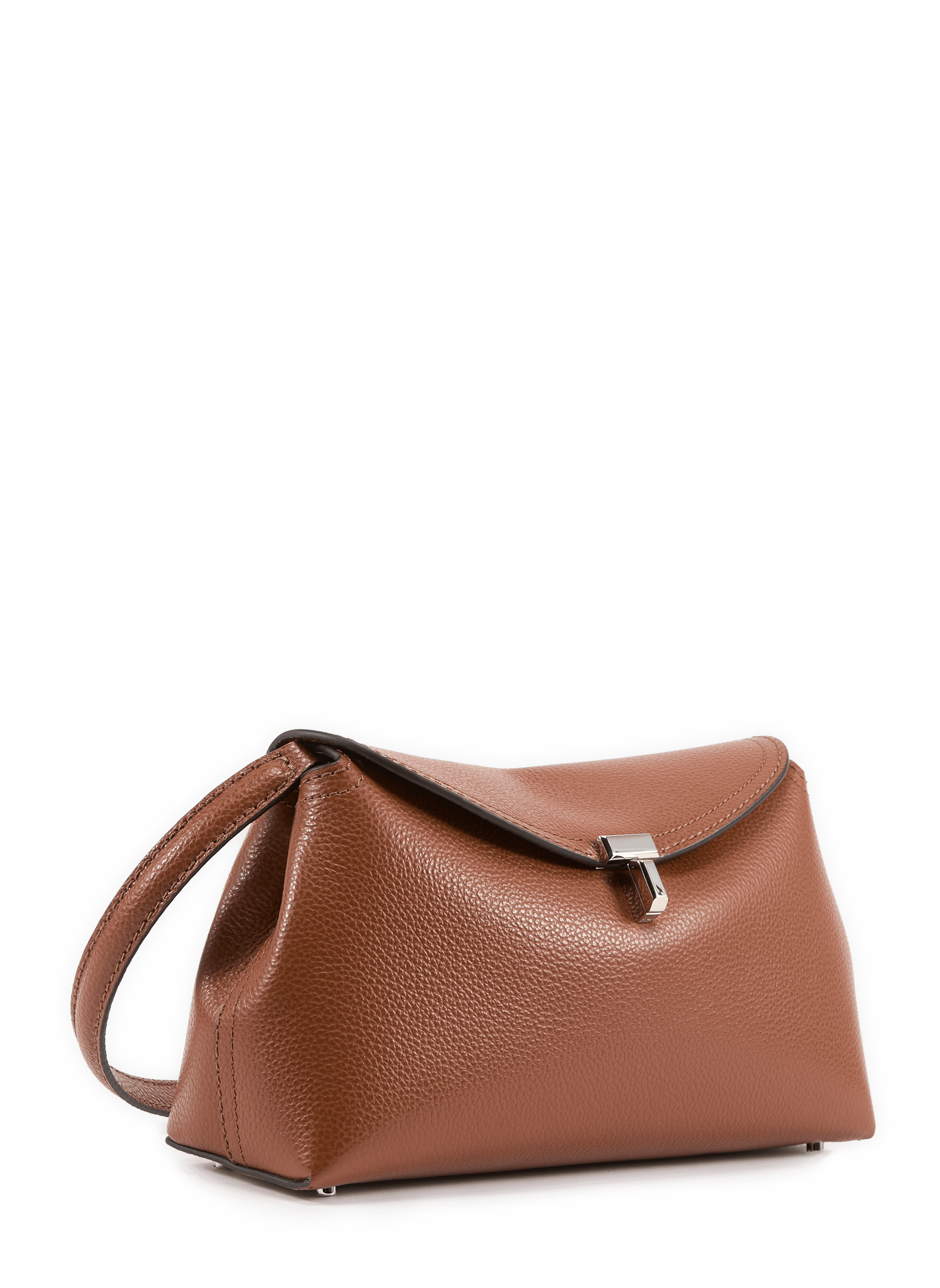 Sac à main à bandoulière amovible en cuir TOTEME Marron