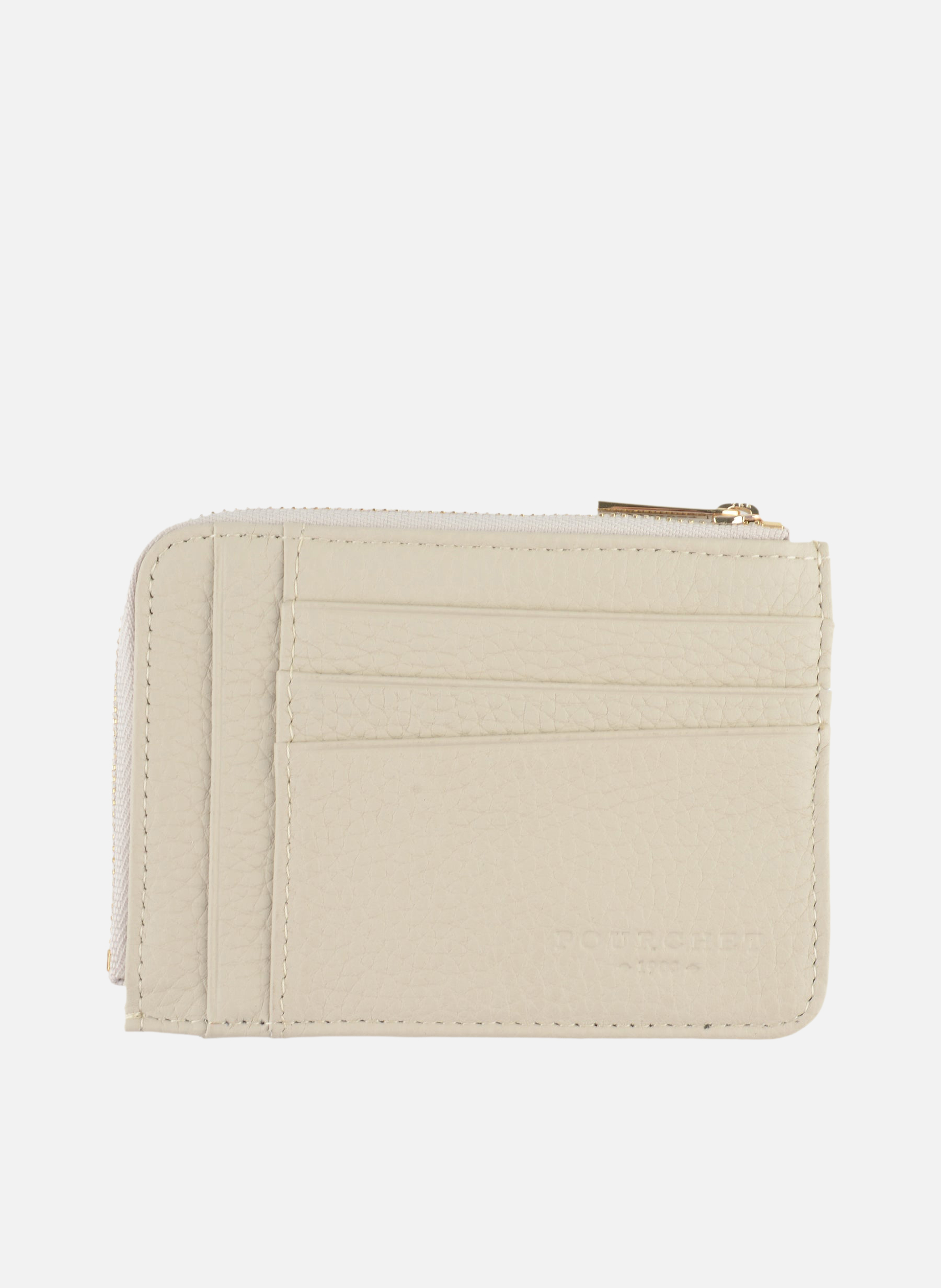 Club | porte-monnaie & porte-cartes en cuir de vachette POURCHET Beige