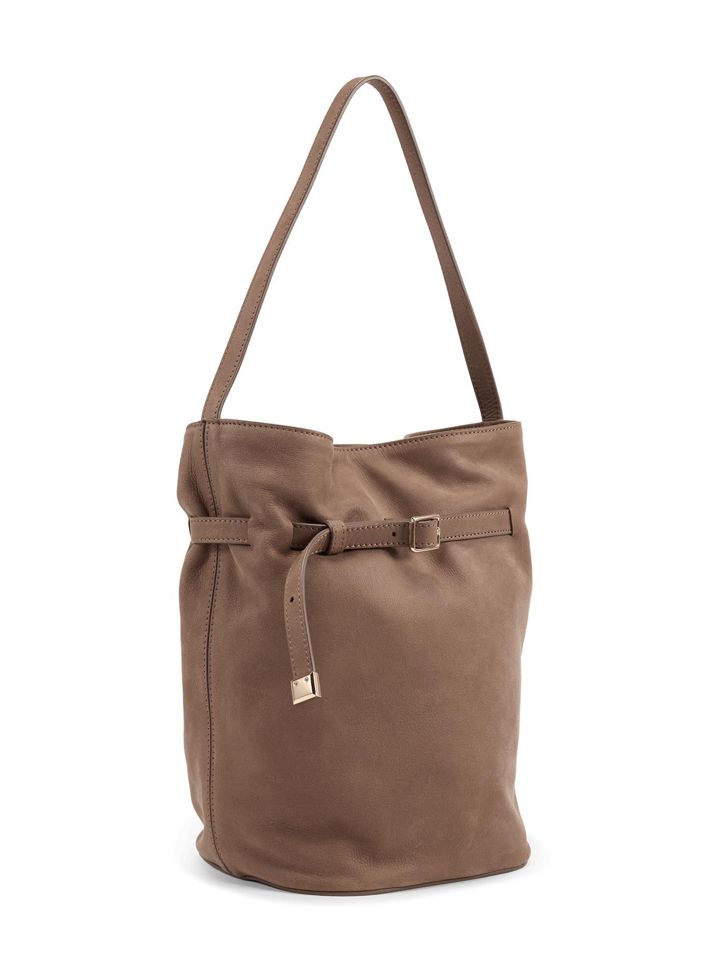 Sac seau Ischi en cuir suédé SAISON 1865 Gris