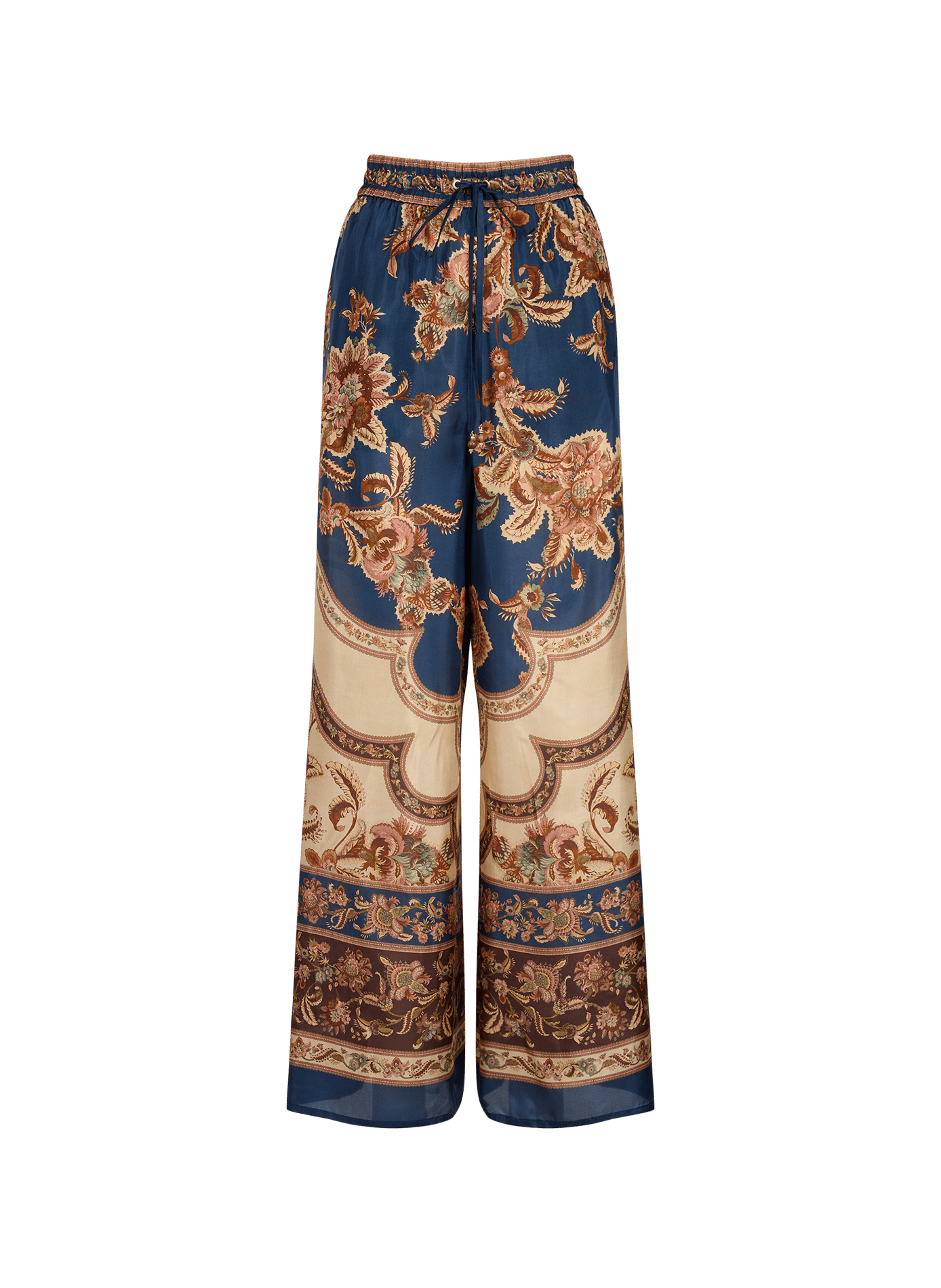 Wijde broek met een losse pasvorm ZIMMERMANN Blauw