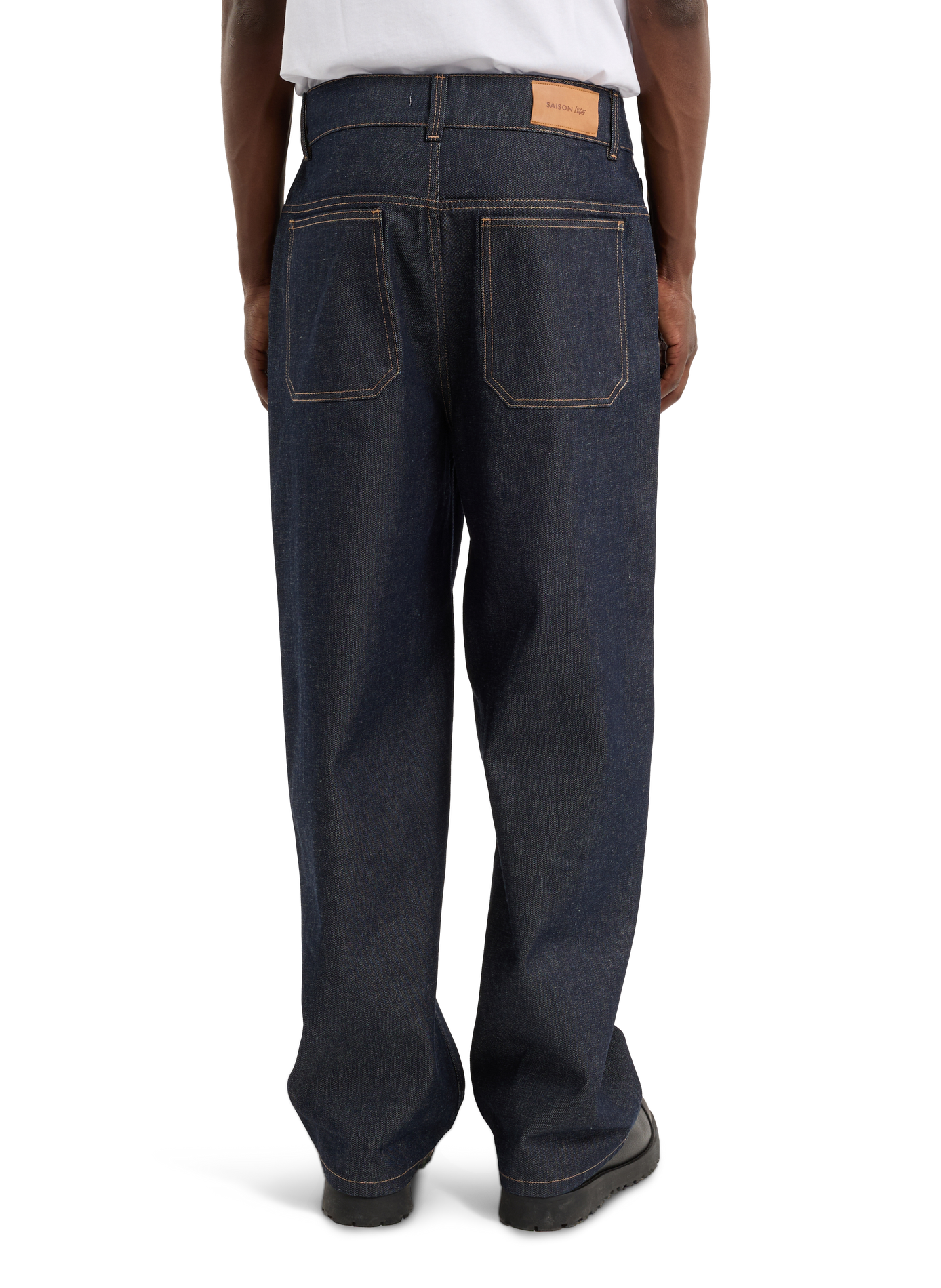 Rundhalsausschnitt-Pullover Gamma aus Rippenstrick SAISON 1865 Blau