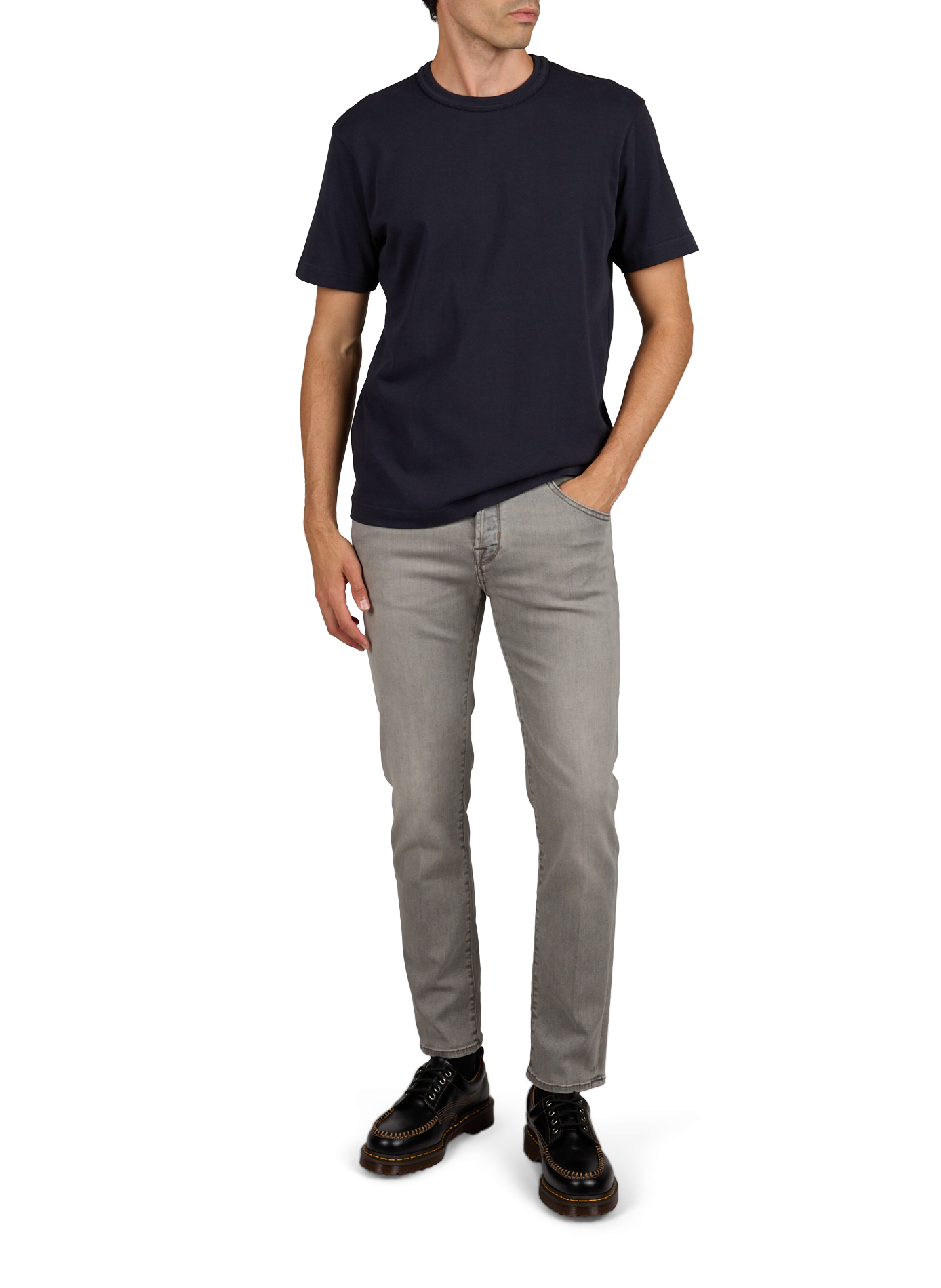 Slim fit jeans van gemengd katoen JACOB COHEN Grijs