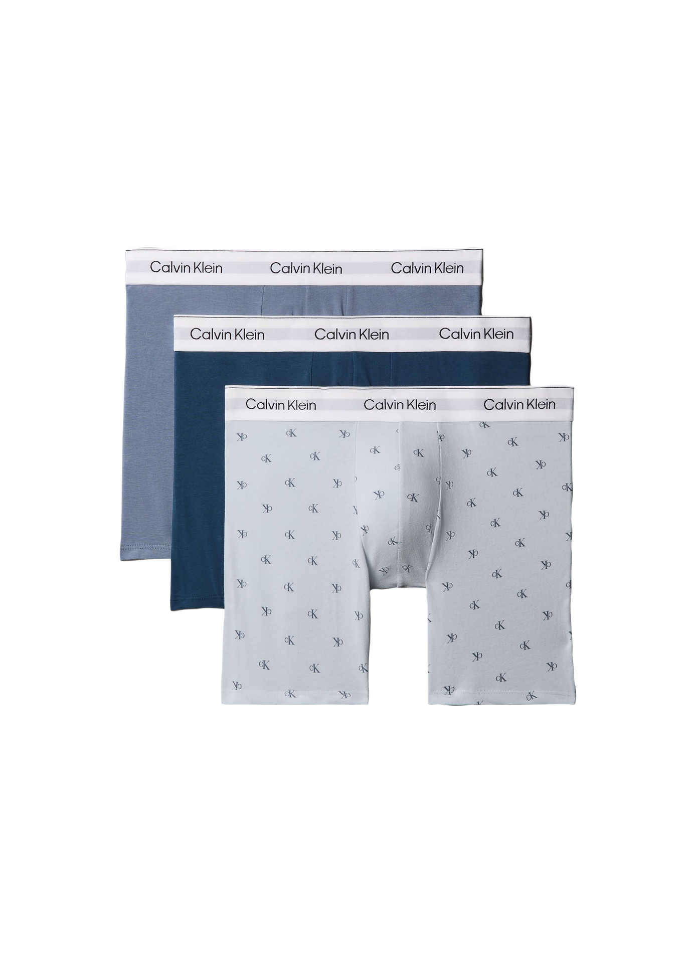 Boxershorts mit Logo aus Baumwollmischung CALVIN KLEIN Grau